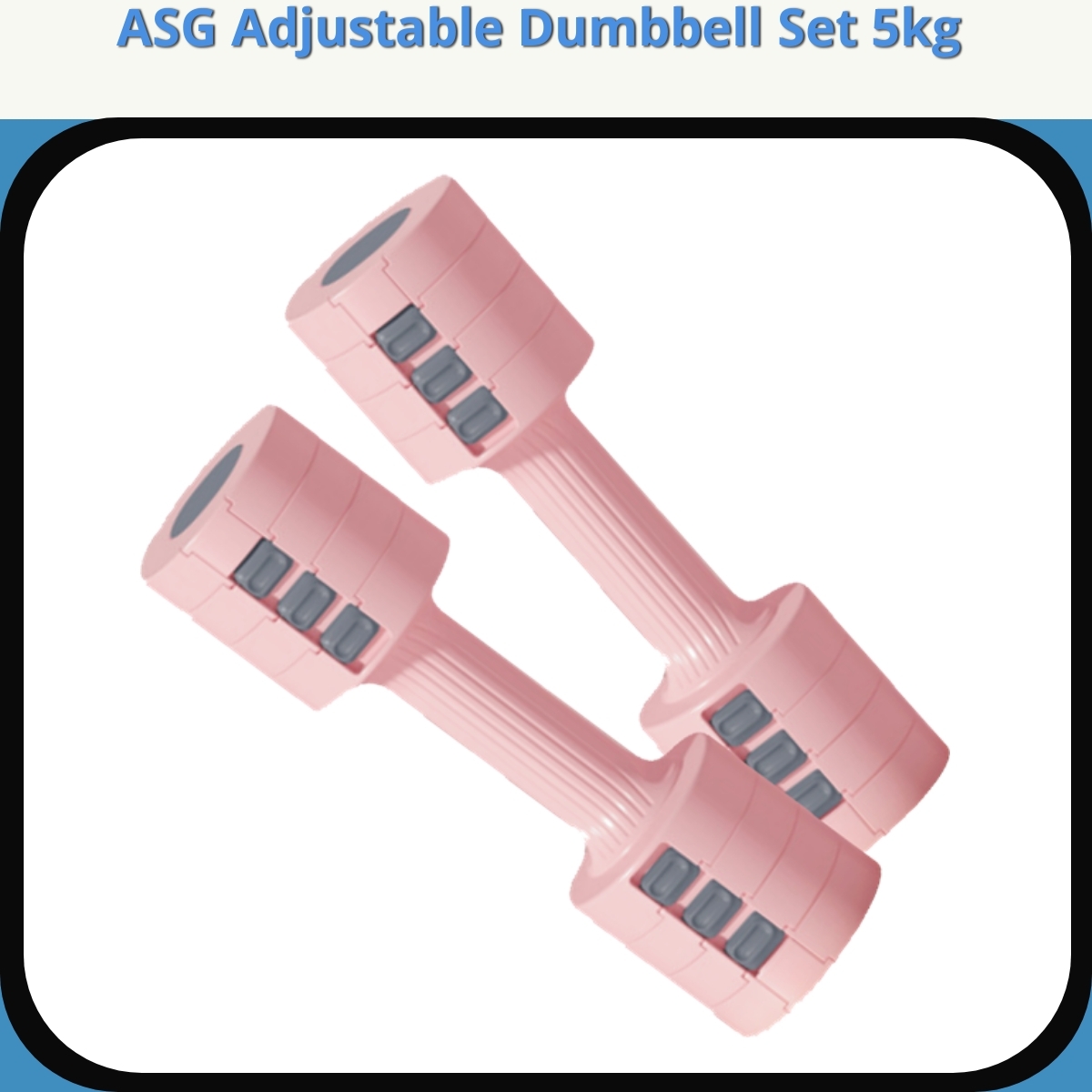 Anmeldelse af ASG Adjustable Dumbbell Set 5kg