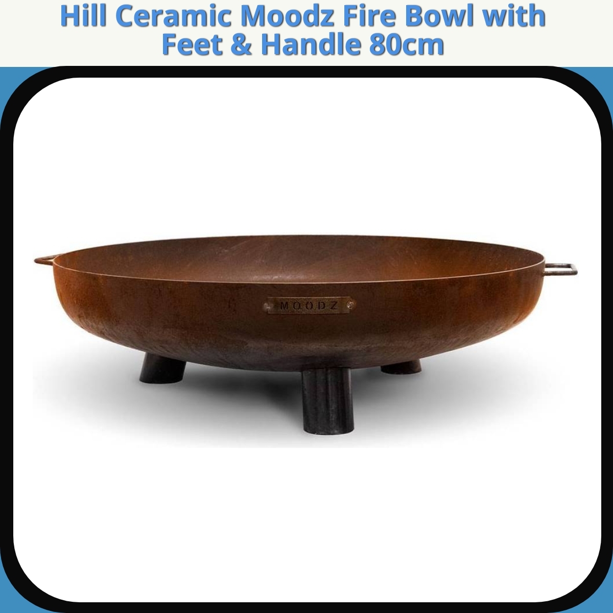 Anmeldelse af Hill Ceramic Moodz Fire Bowl with Feet & Handle 80cm