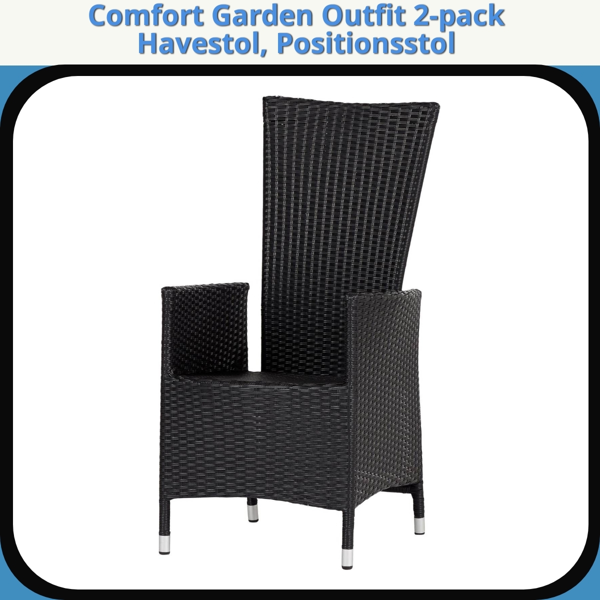 Anmeldelse af Comfort Garden Outfit 2-pack Havestol, Positionsstol