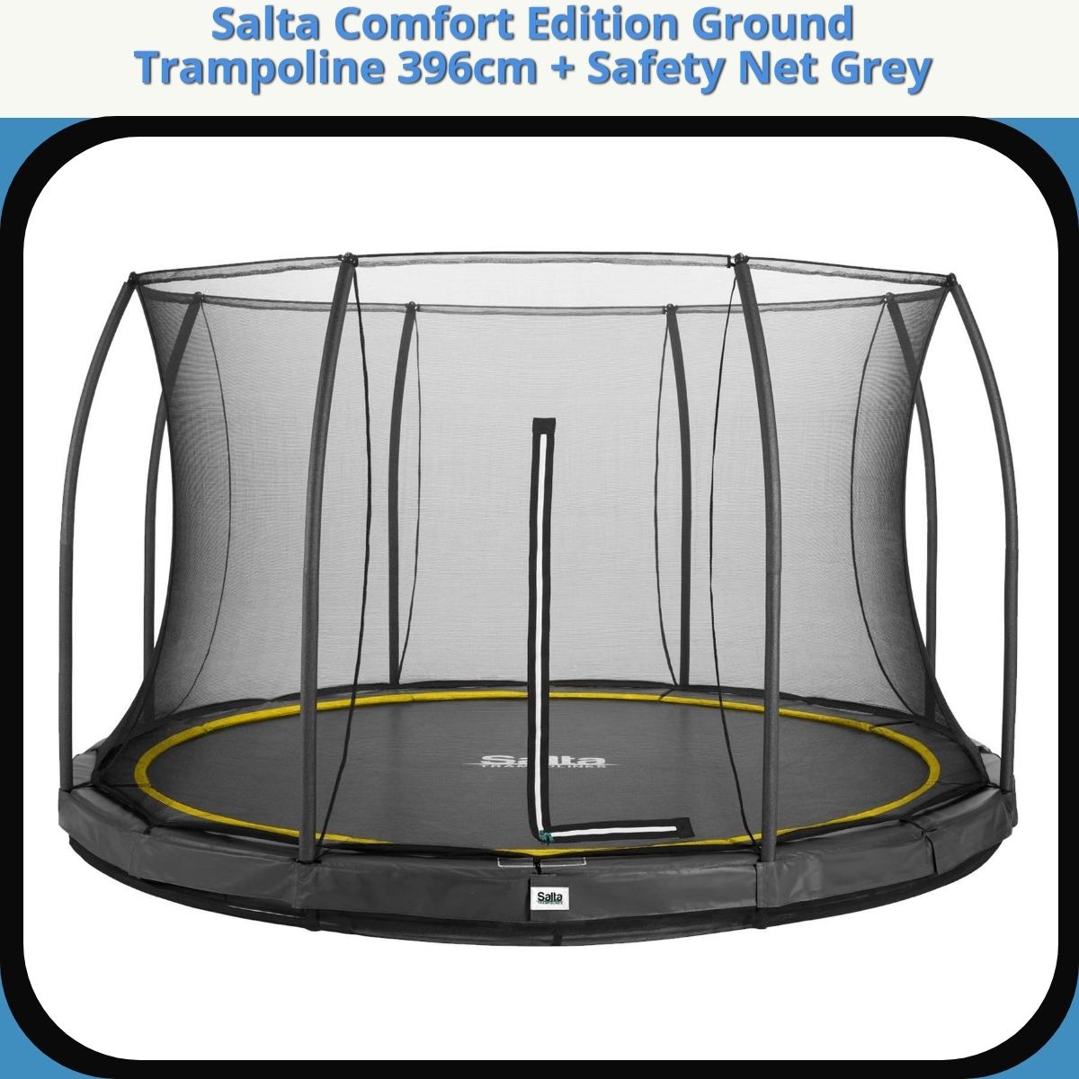 Anmeldelse af Salta Comfort Edition Ground Trampoline 396cm + Safety Net Grey