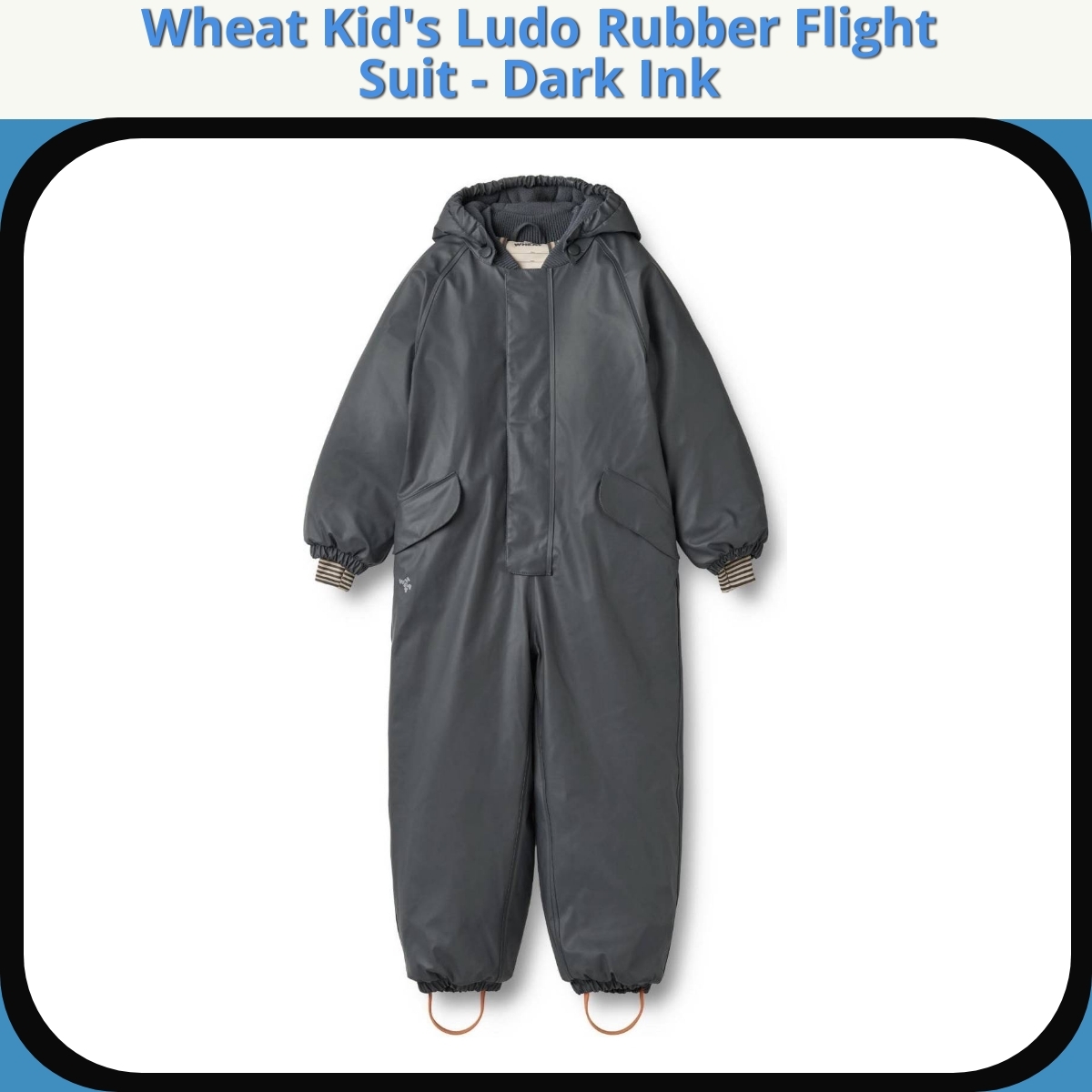Anmeldelse af Wheat Kid's Ludo Rubber Flight Suit - Dark Ink