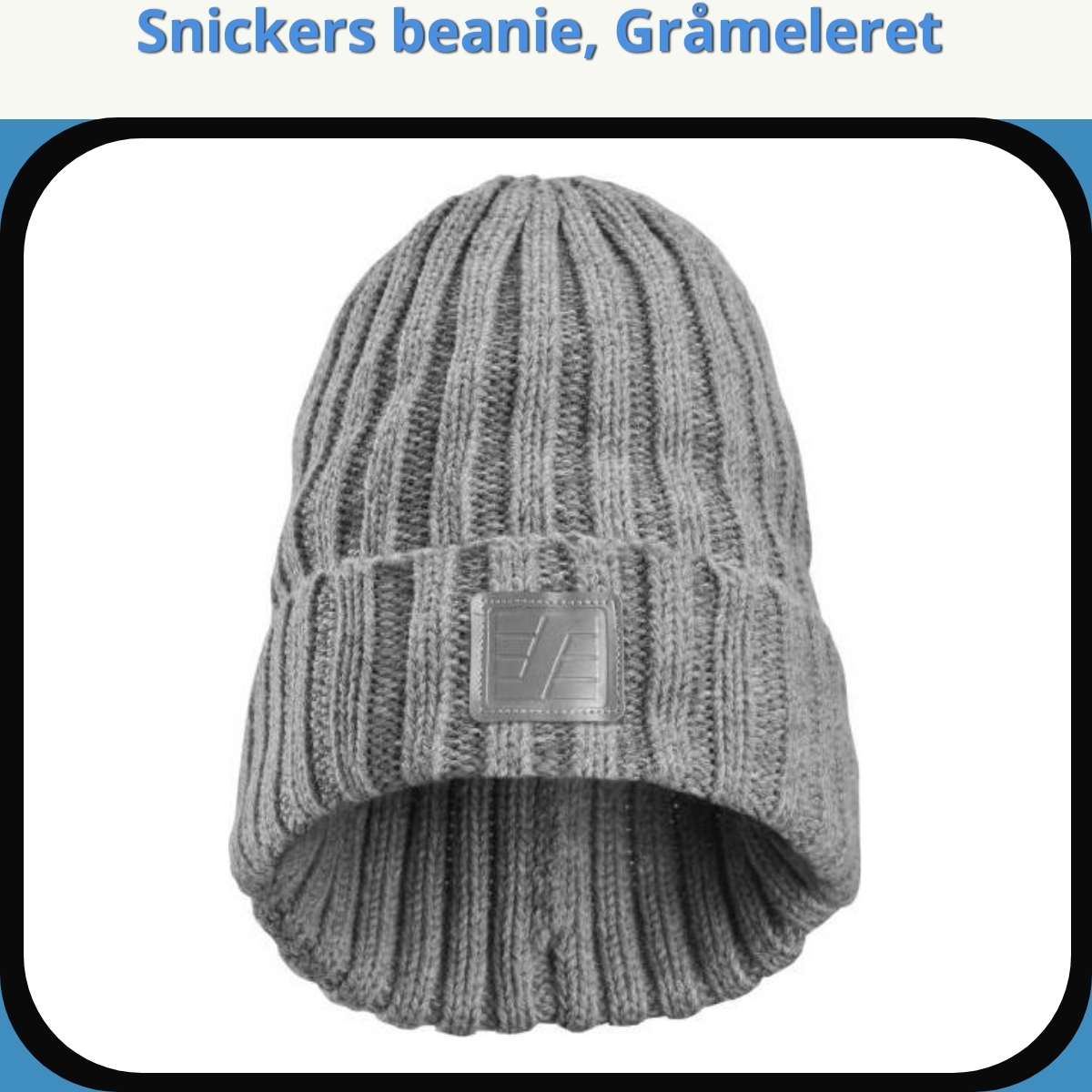 Anmeldelse af Snickers beanie, Gråmeleret
