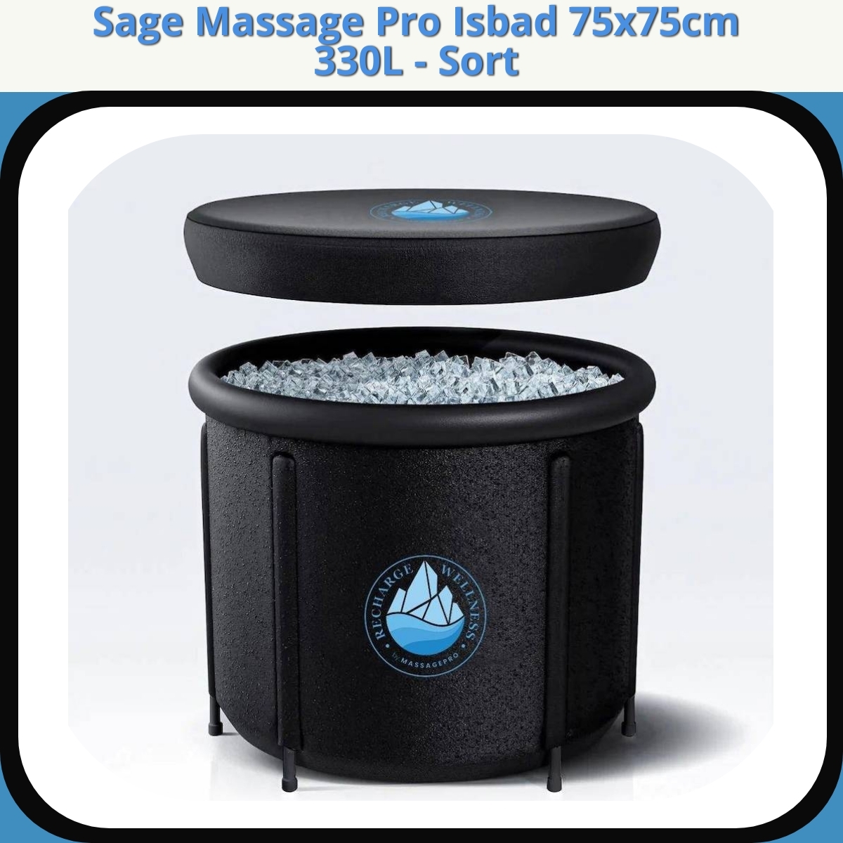 Anmeldelse af Sage Massage Pro Isbad 75x75cm 330L - Sort