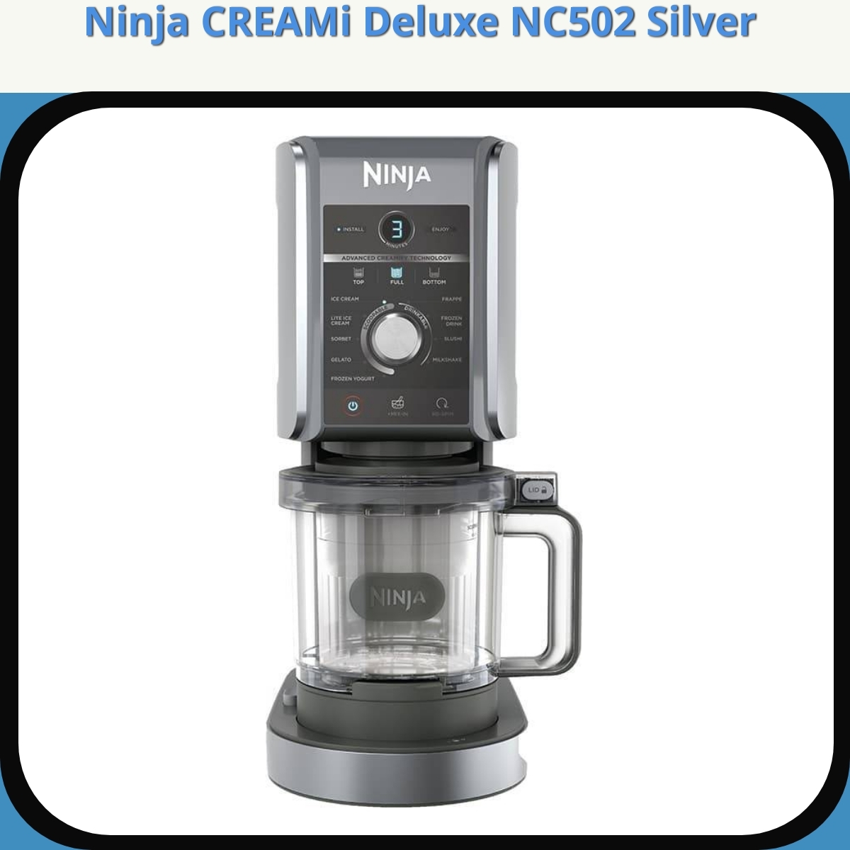 Anmeldelse af Ninja CREAMi Deluxe NC502 Silver