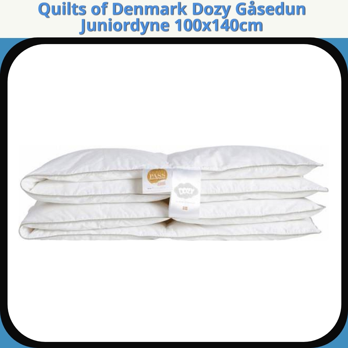 Anmeldelse af Quilts of Denmark Dozy Gåsedun Juniordyne 100x140cm