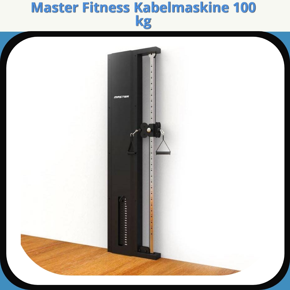 Anmeldelse af Master Fitness Kabelmaskine 100 kg