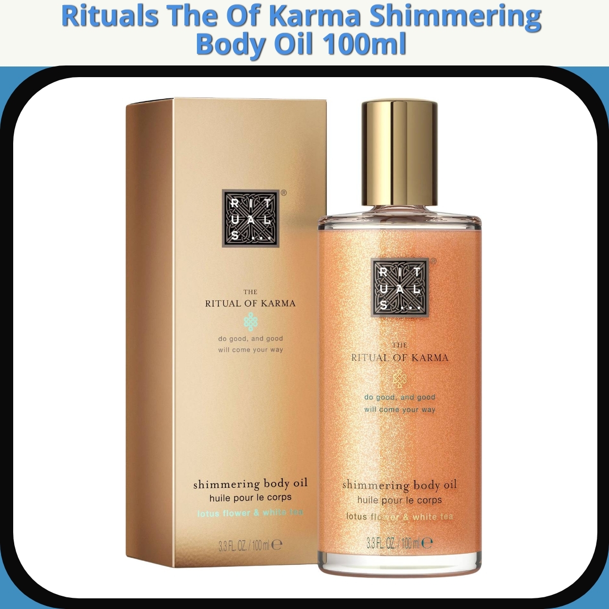 Anmeldelse af Rituals The Of Karma Shimmering Body Oil 100ml