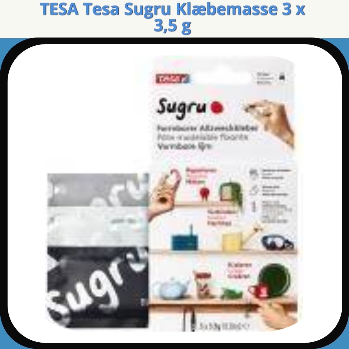 Anmeldelse af TESA Tesa Sugru Klæbemasse 3 x 3,5 g