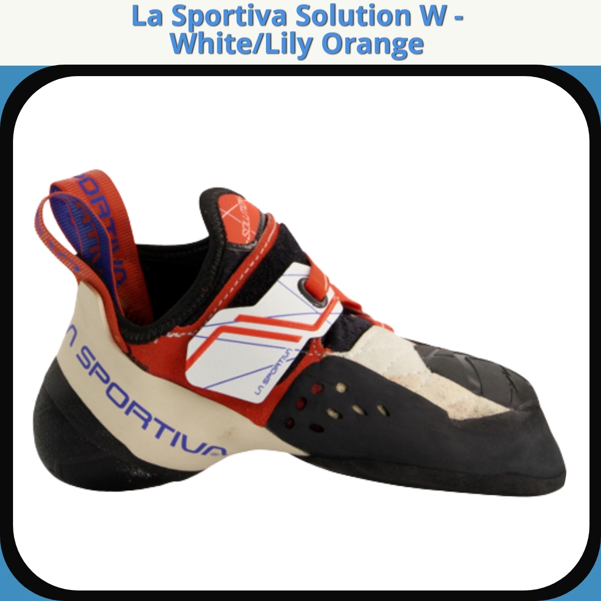 Anmeldelse af La Sportiva Solution W - White/Lily Orange