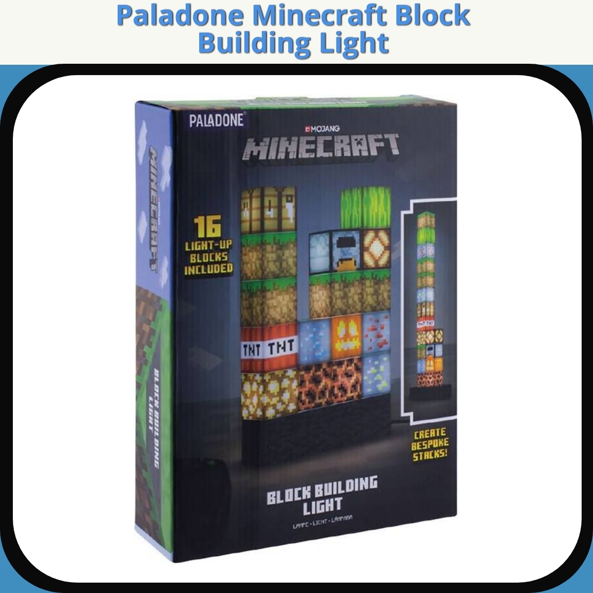 Anmeldelse af Paladone Minecraft Block Building Light