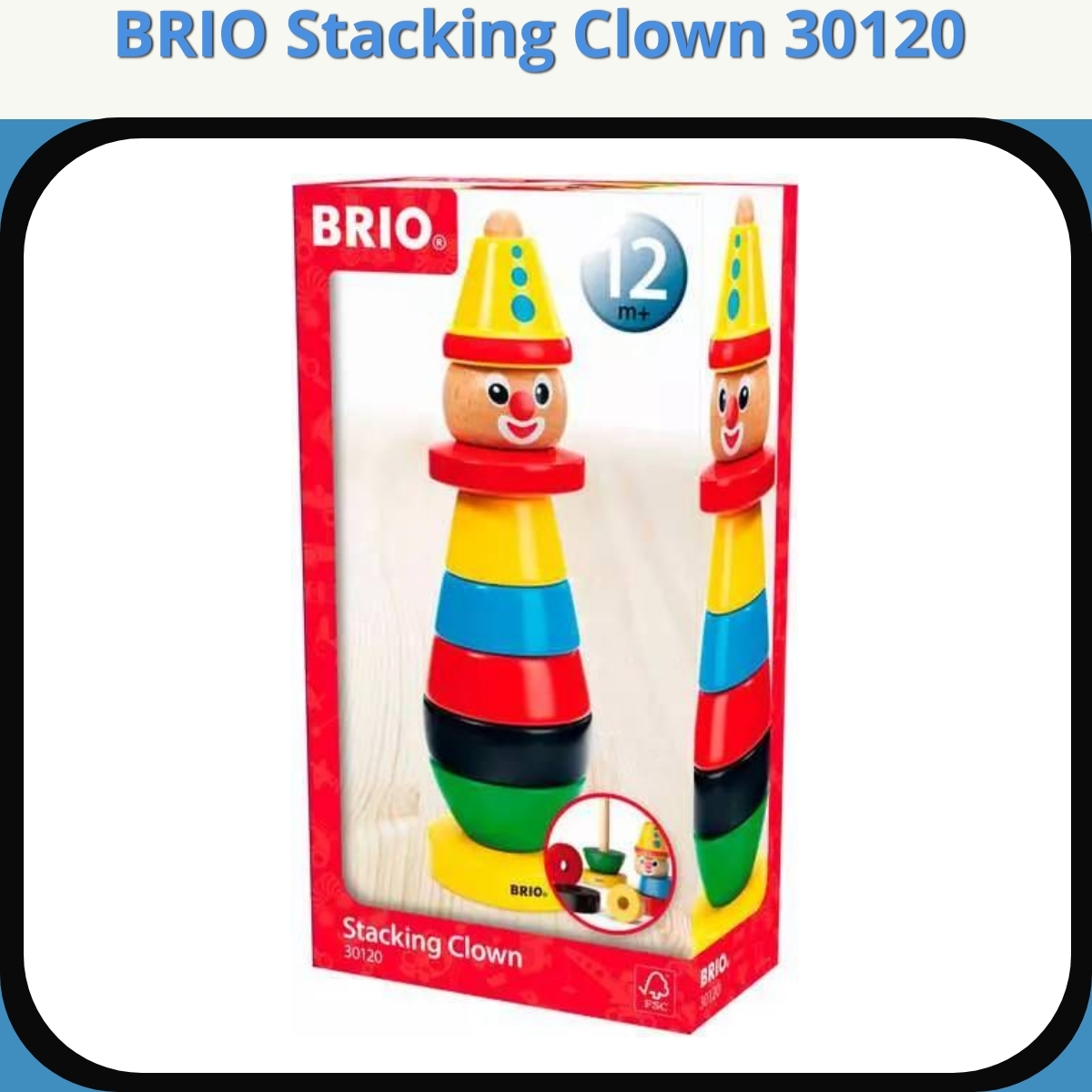 Anmeldelse af BRIO Stacking Clown 30120
