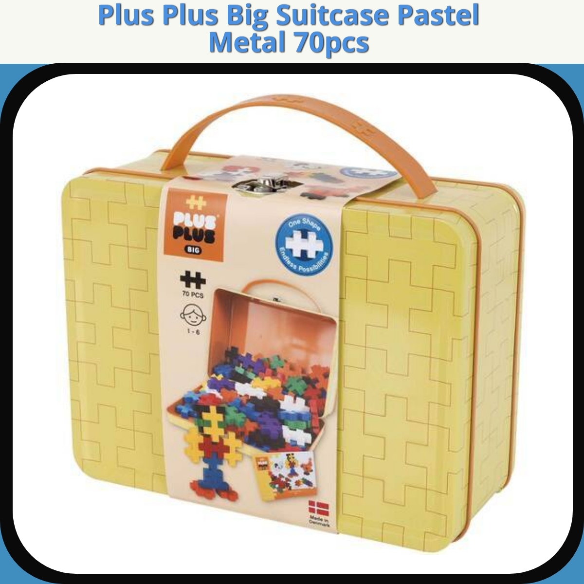 Anmeldelse af Plus Plus Big Suitcase Pastel Metal 70pcs