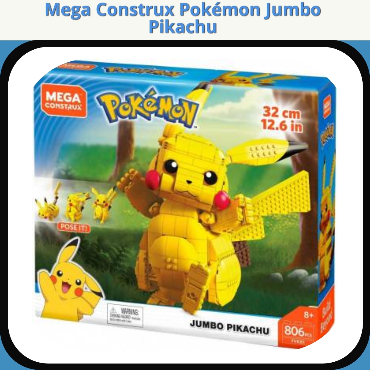 Anmeldelse af Mega Construx Pokémon Jumbo Pikachu