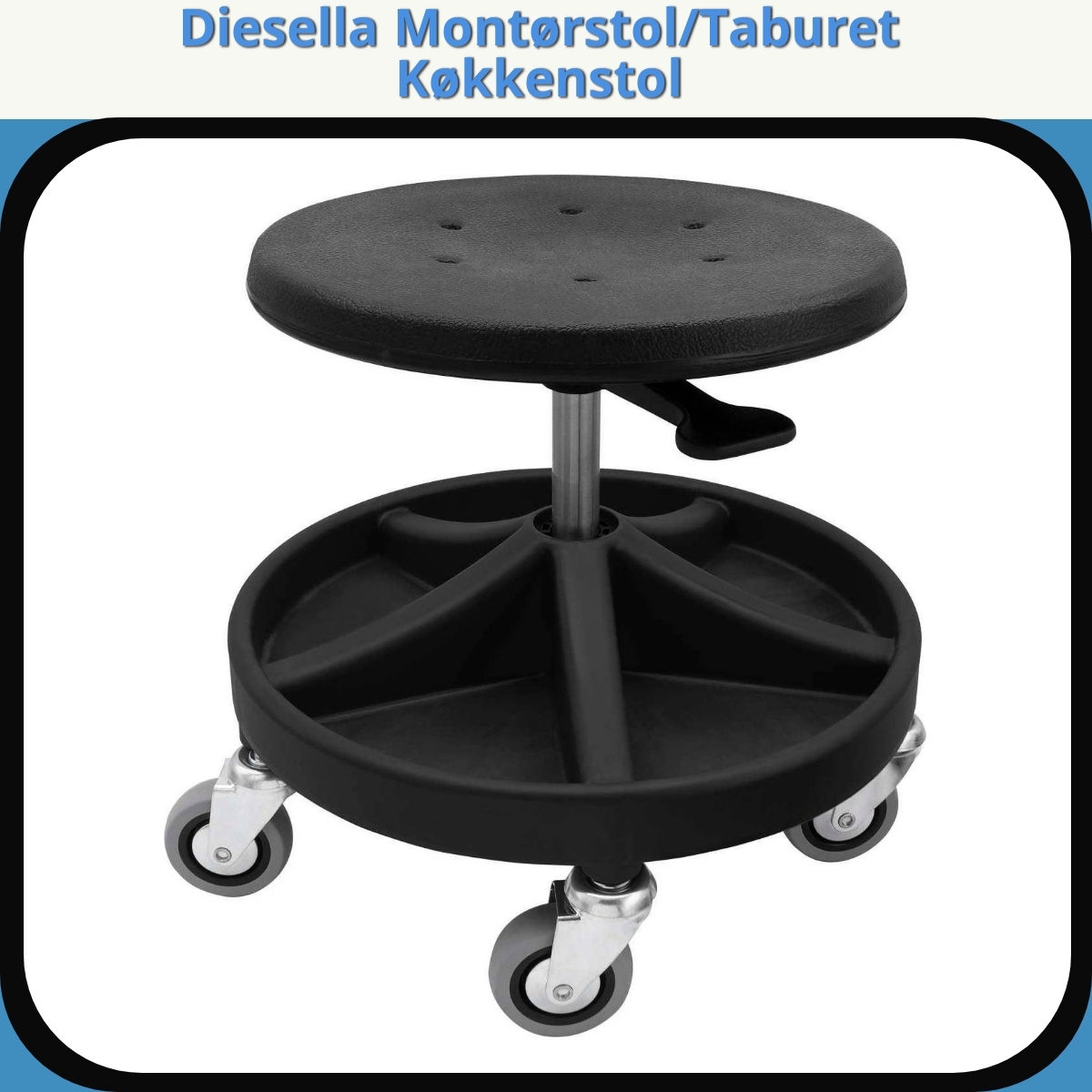 Anmeldelse af Diesella Montørstol/Taburet Køkkenstol