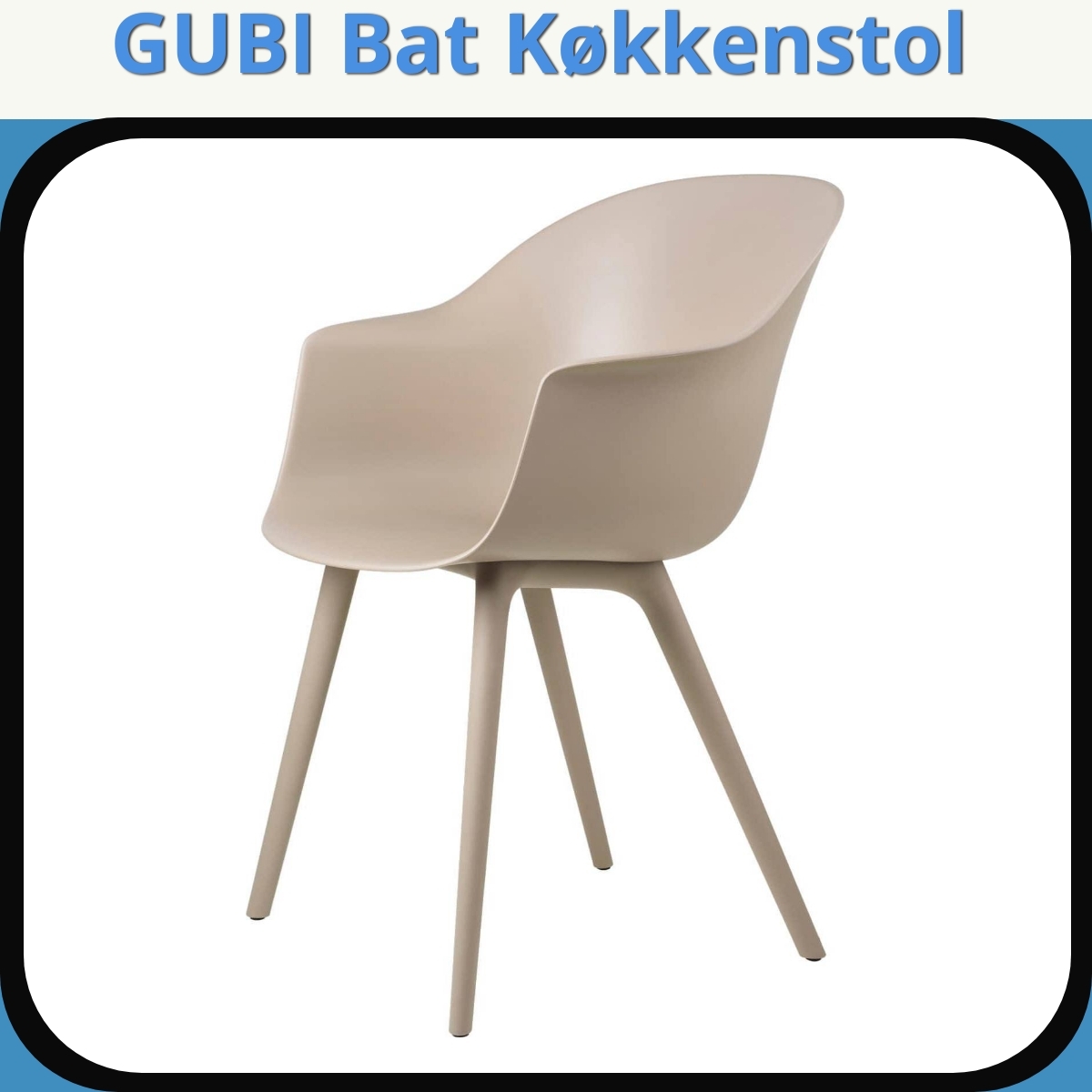 Anmeldelse af GUBI Bat Køkkenstol