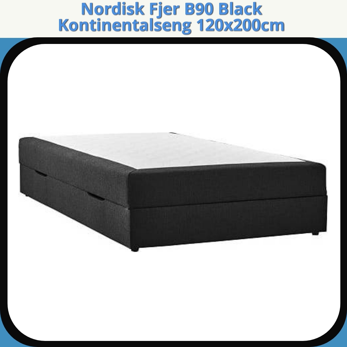 Anmeldelse af Nordisk Fjer B90 Black Kontinentalseng 120x200cm
