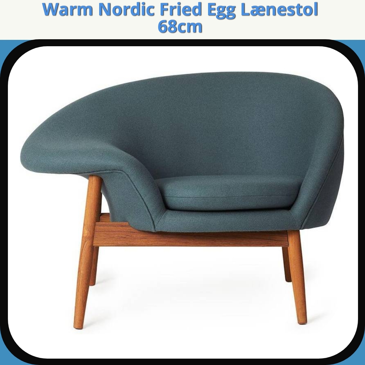 Anmeldelse af Warm Nordic Fried Egg Lænestol 68cm