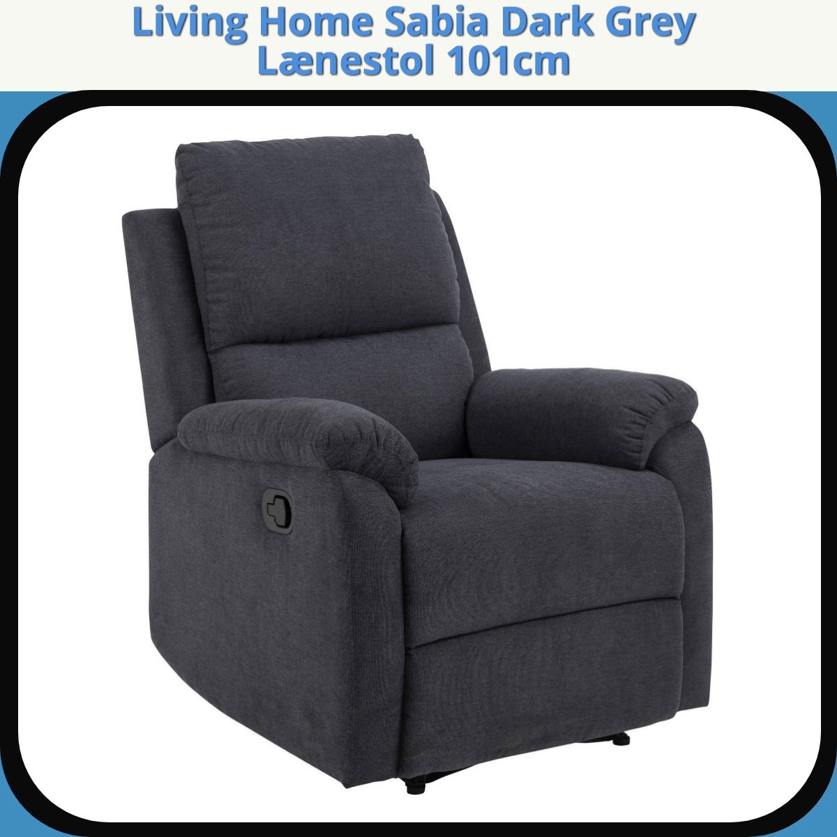 Anmeldelse af Living Home Sabia Dark Grey Lænestol 101cm