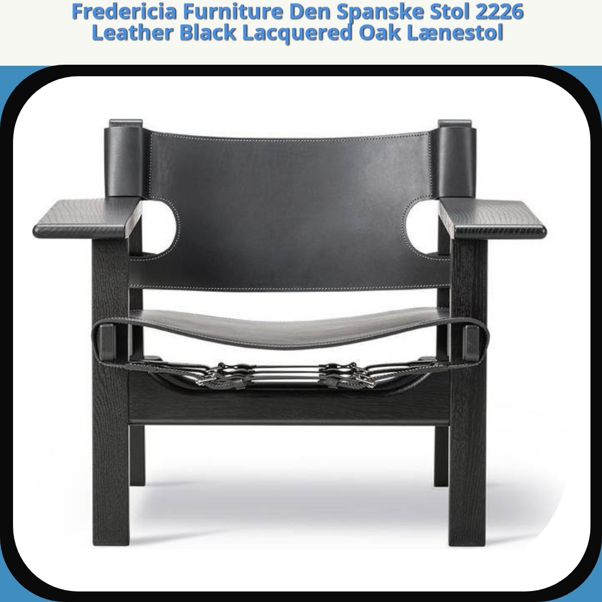 Anmeldelse af Fredericia Furniture Den Spanske Stol 2226 Leather Black Lacquered Oak Lænestol