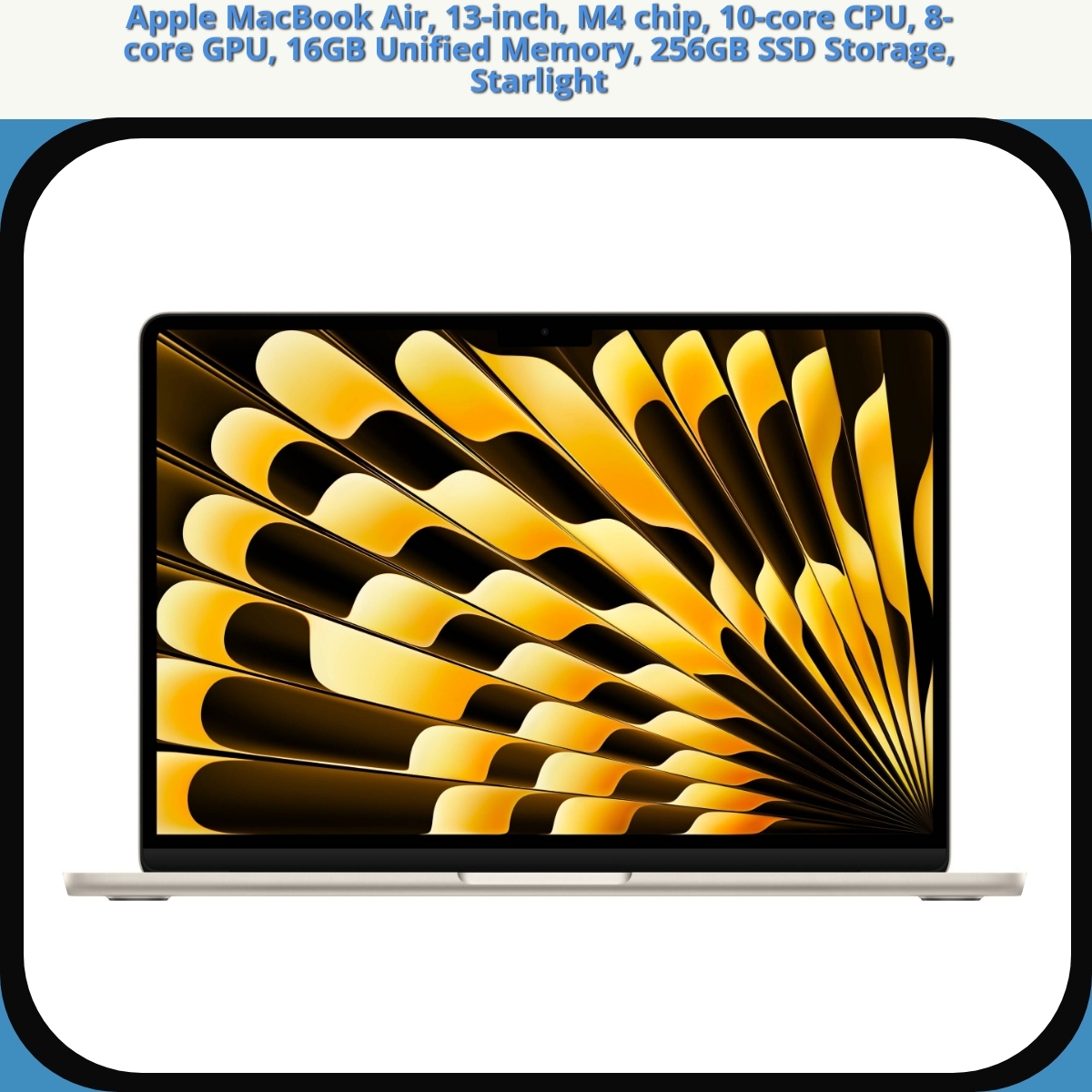 Anmeldelse af Apple MacBook Air, 13-inch, M4 chip, 10-core CPU, 8-core GPU, 16GB Unified Memory, 256GB SSD Storage, Starlight
