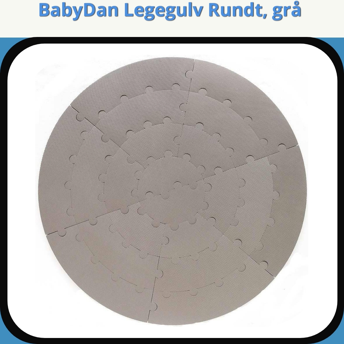 Anmeldelse af BabyDan Legegulv Rundt, grå