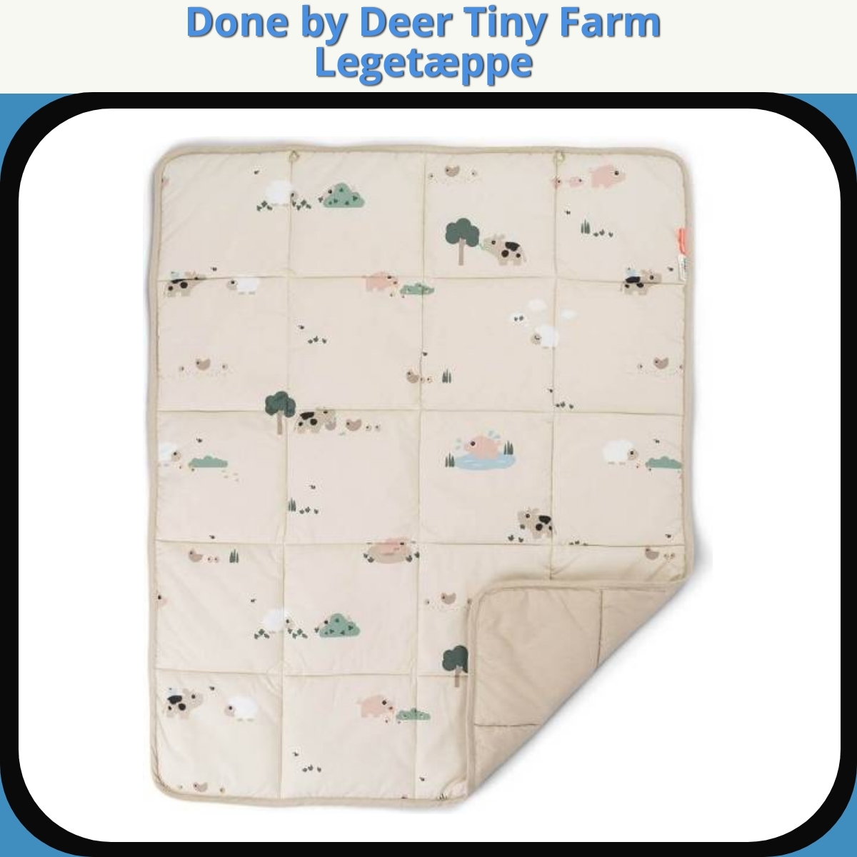 Anmeldelse af Done by Deer Tiny Farm Legetæppe