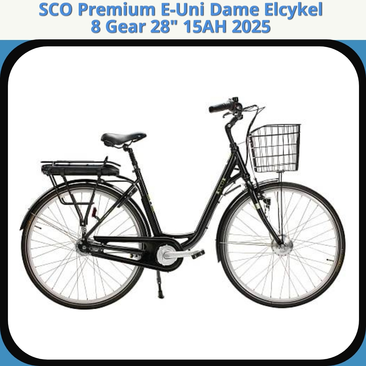 Anmeldelse af SCO Premium E-Uni Dame Elcykel 8 Gear 28