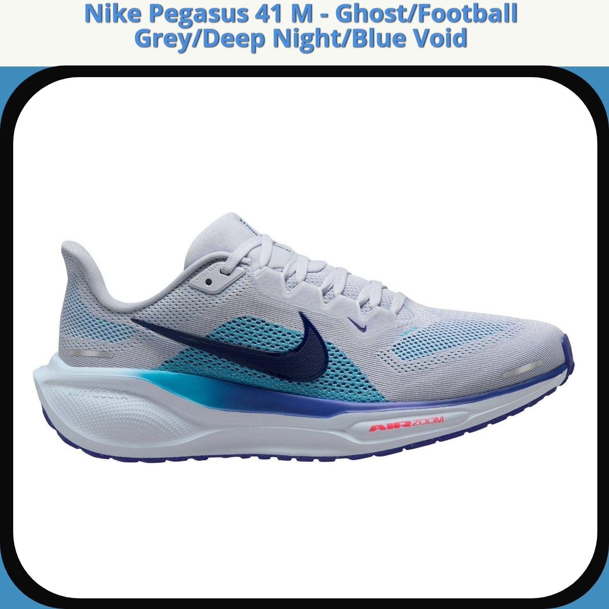 Anmeldelse af Nike Pegasus 41 M - Ghost/Football Grey/Deep Night/Blue Void