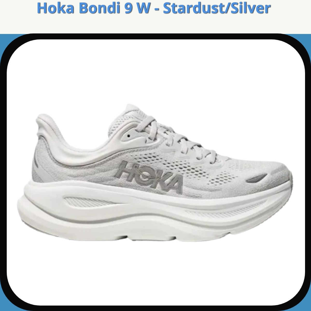 Anmeldelse af Hoka Bondi 9 W - Stardust/Silver