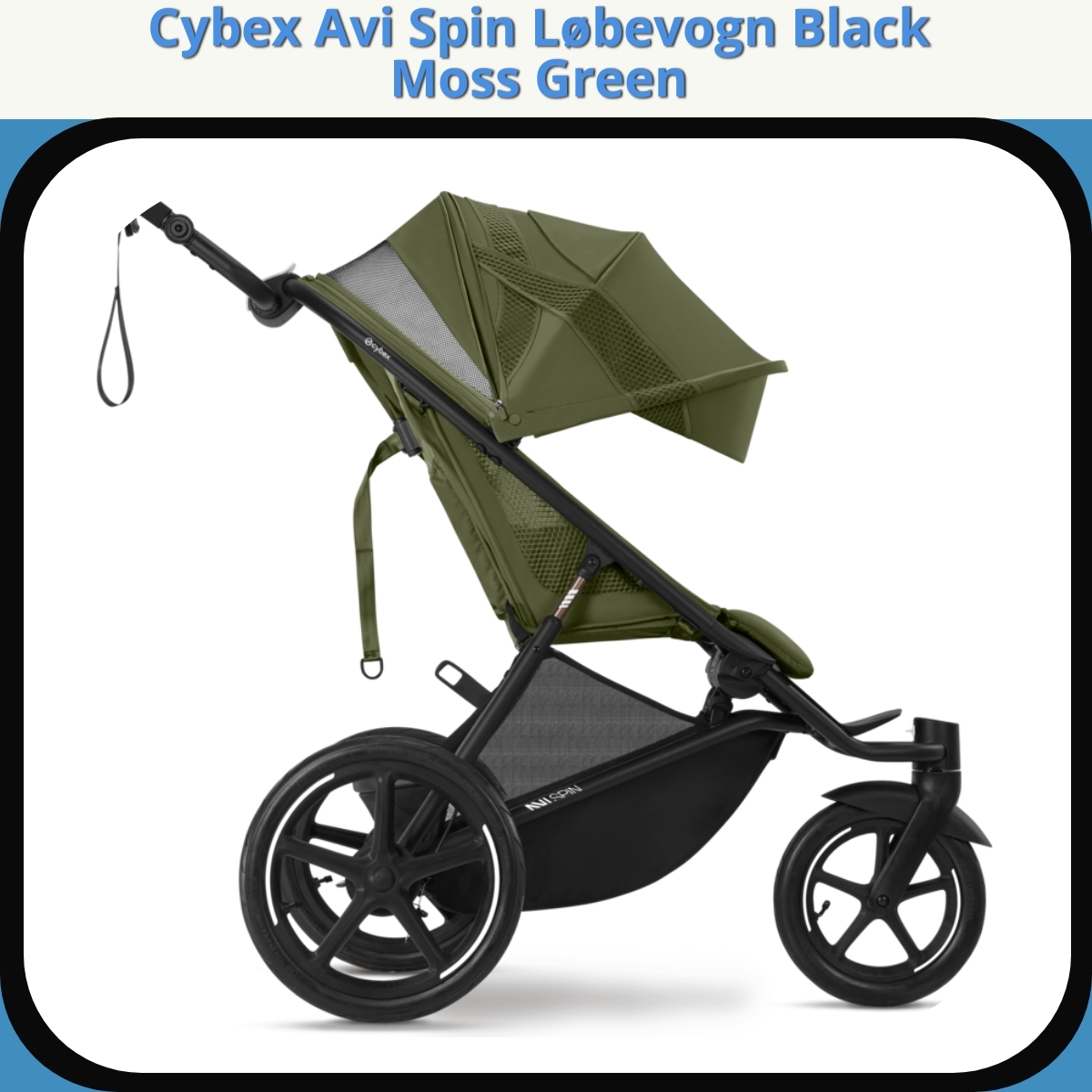 Anmeldelse af Cybex Avi Spin Løbevogn Black Moss Green