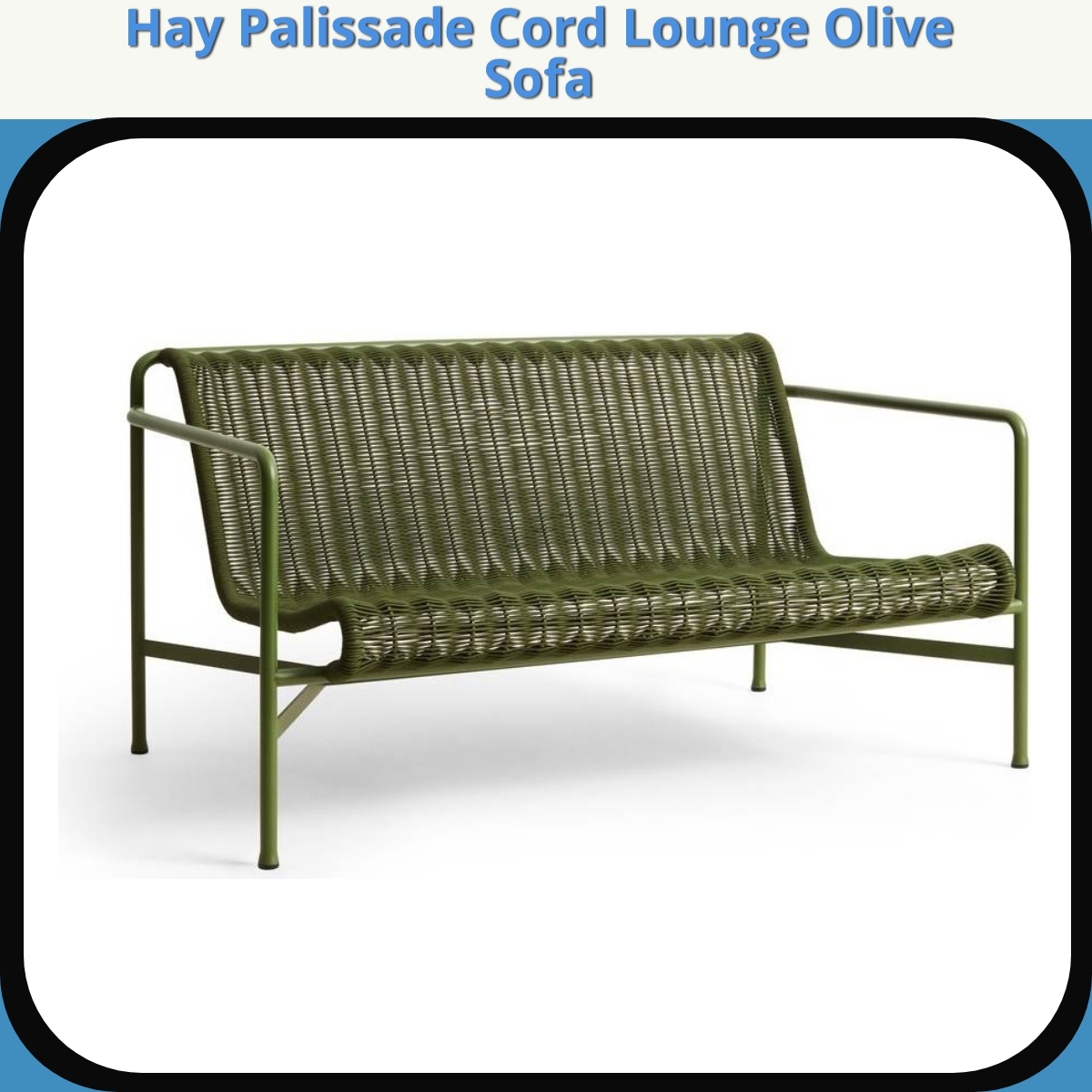 Anmeldelse af Hay Palissade Cord Lounge Olive Sofa