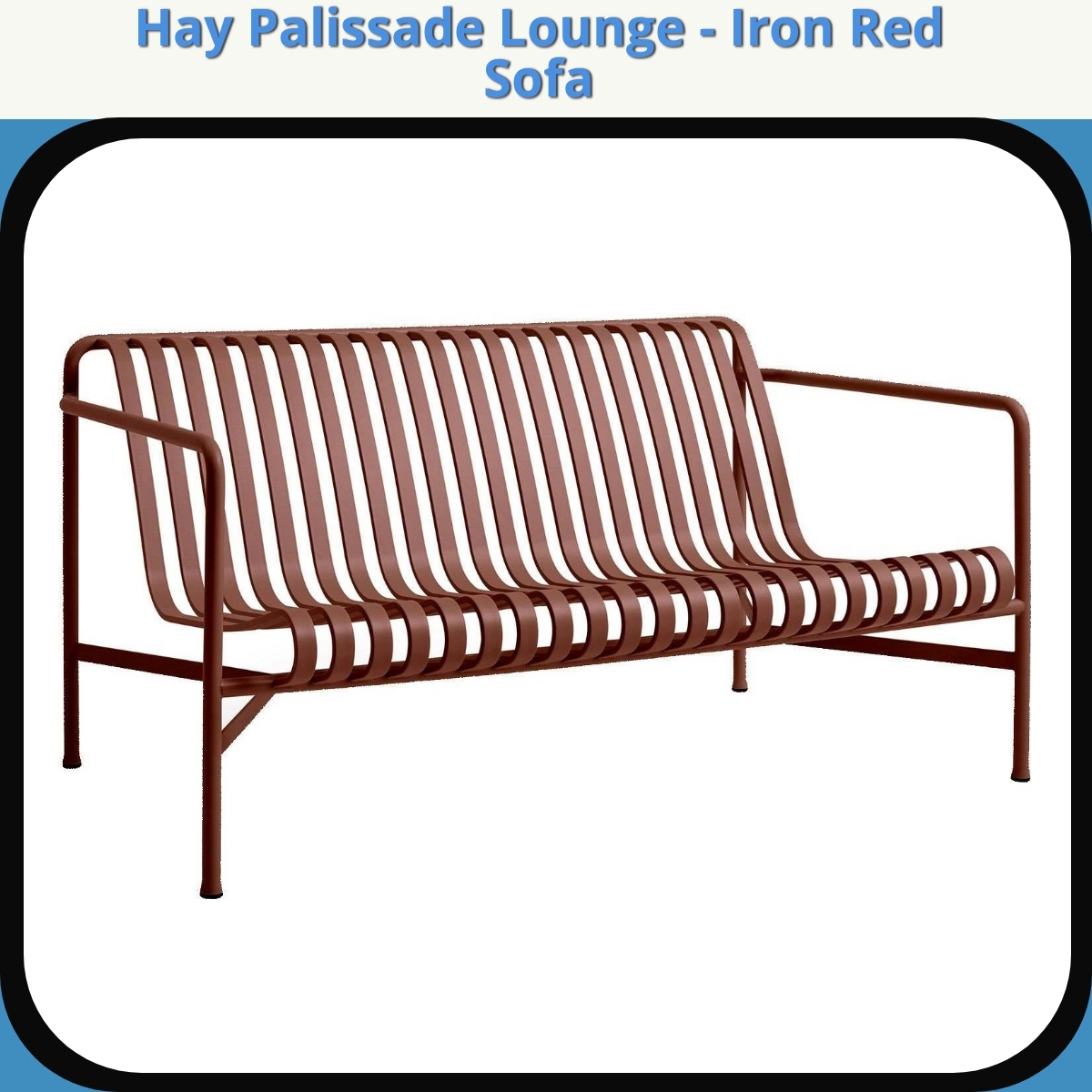 Anmeldelse af Hay Palissade Lounge - Iron Red Sofa