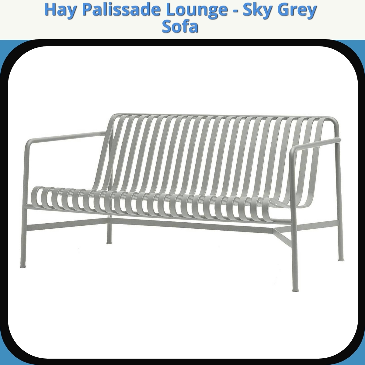 Anmeldelse af Hay Palissade Lounge - Sky Grey Sofa