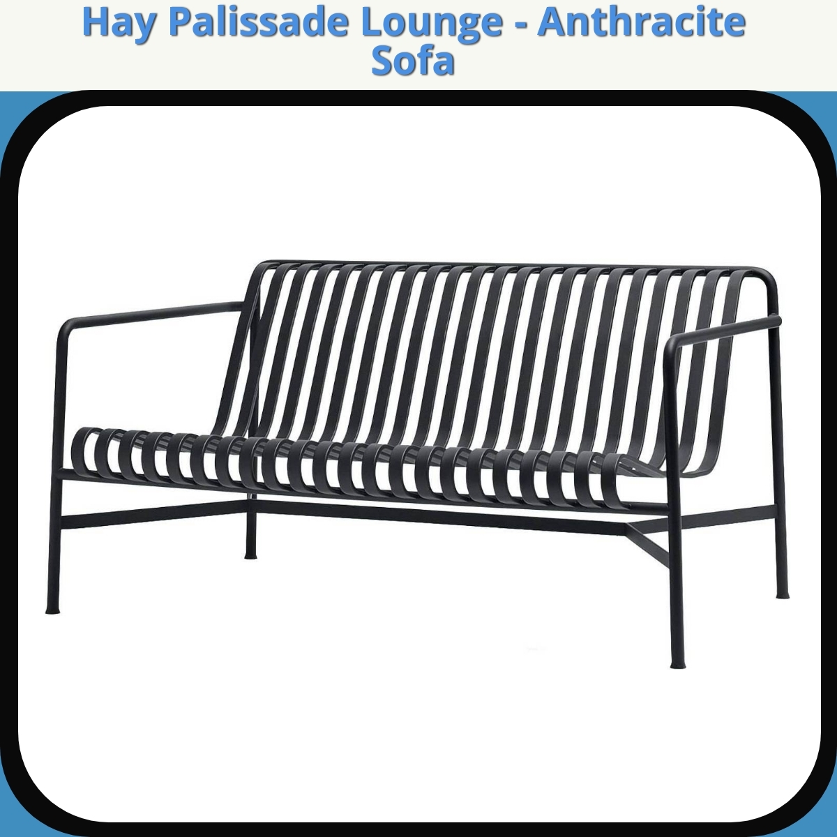 Anmeldelse af Hay Palissade Lounge - Anthracite Sofa