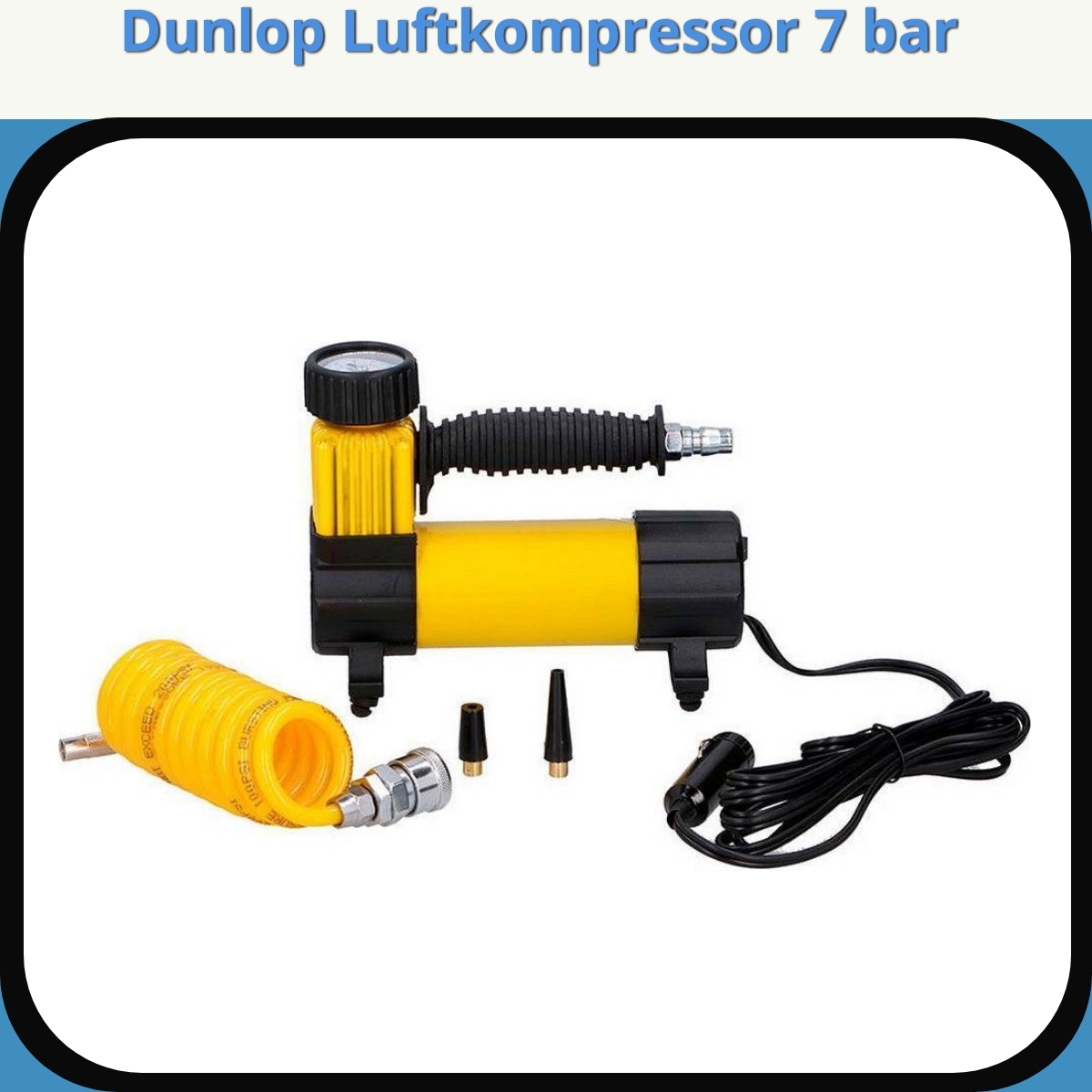 Anmeldelse af Dunlop Luftkompressor 7 bar