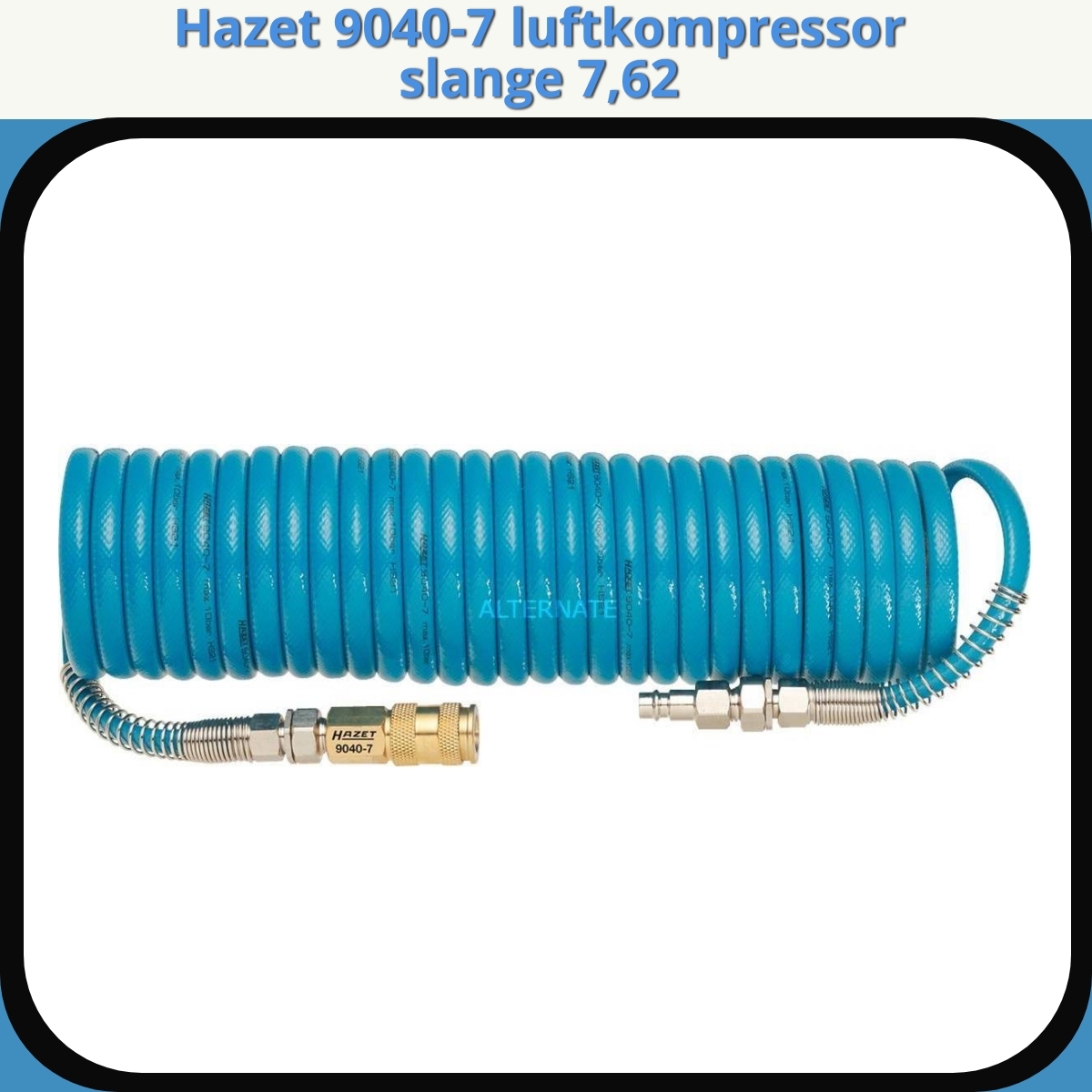 Anmeldelse af Hazet 9040-7 luftkompressor slange 7,62
