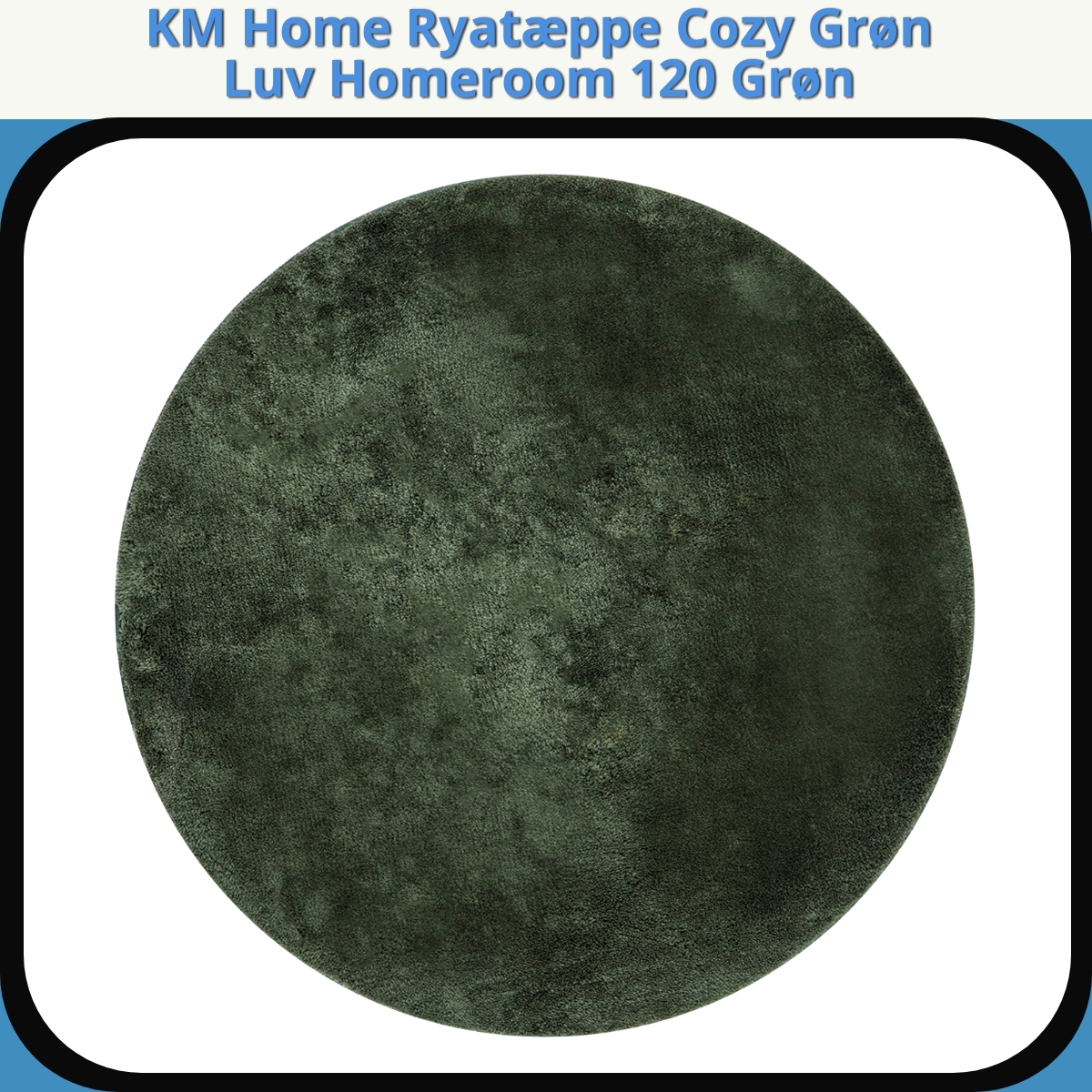 Anmeldelse af KM Home Ryatæppe Cozy Grøn Luv Homeroom 120 Grøn