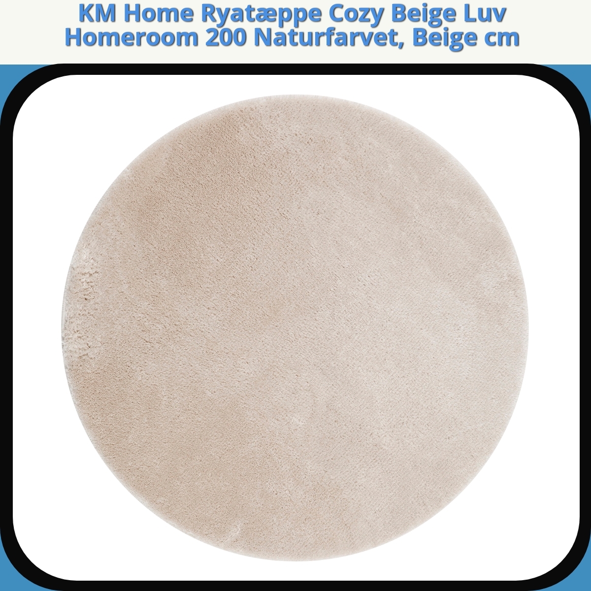 Anmeldelse af KM Home Ryatæppe Cozy Beige Luv Homeroom 200 Naturfarvet, Beige cm