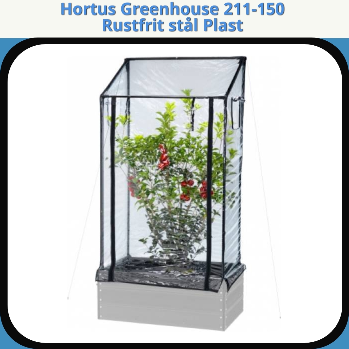 Anmeldelse af Hortus Greenhouse 211-150 Rustfrit stål Plast