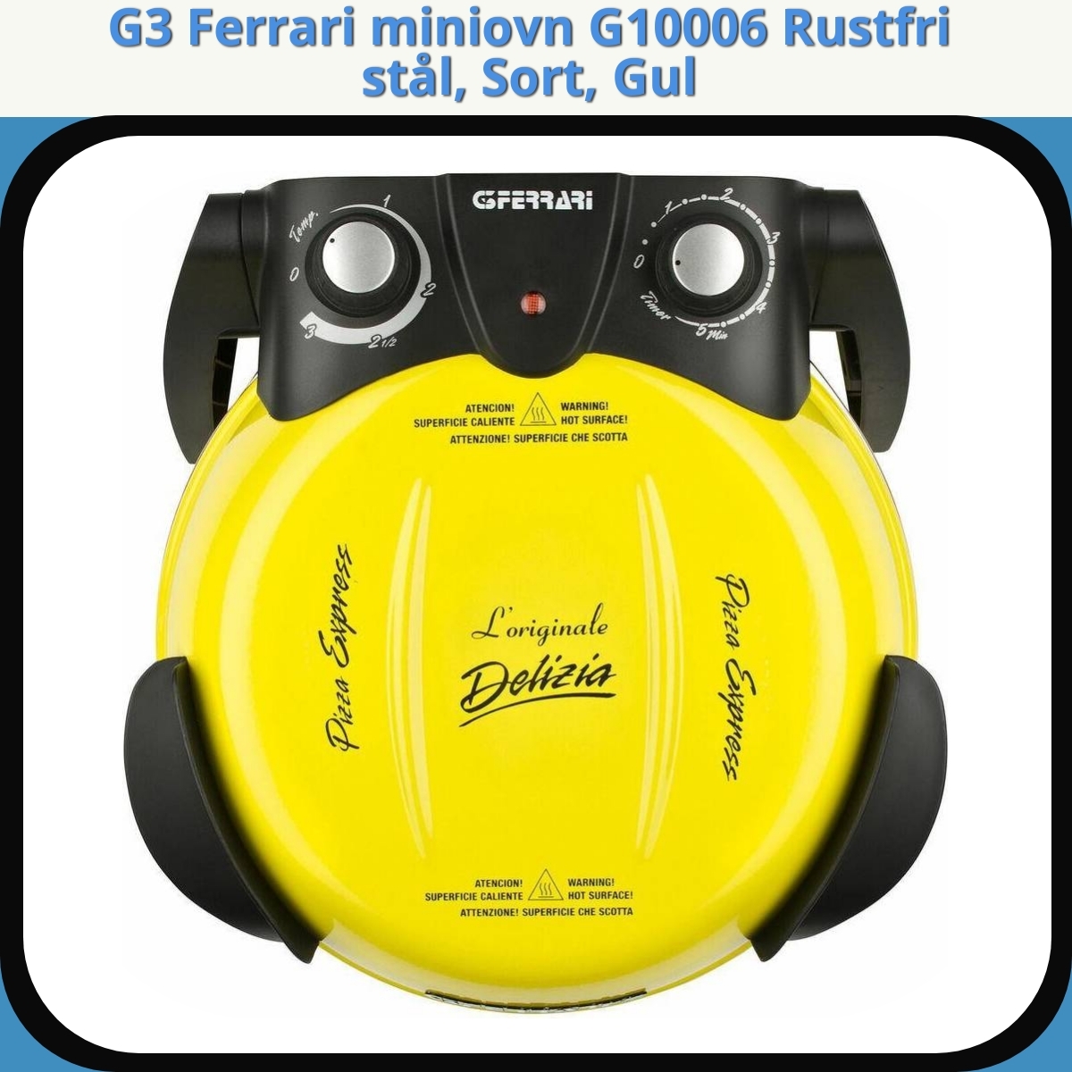 Anmeldelse af G3 Ferrari miniovn G10006 Rustfri stål, Sort, Gul