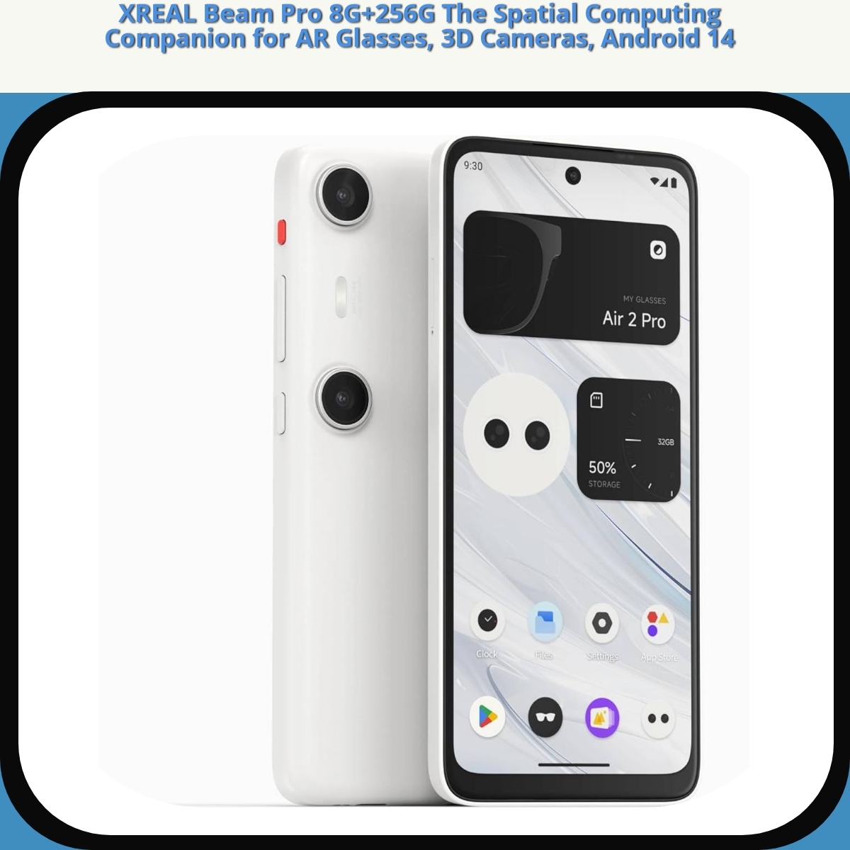 Anmeldelse af XREAL Beam Pro 8G+256G The Spatial Computing Companion for AR Glasses, 3D Cameras, Android 14