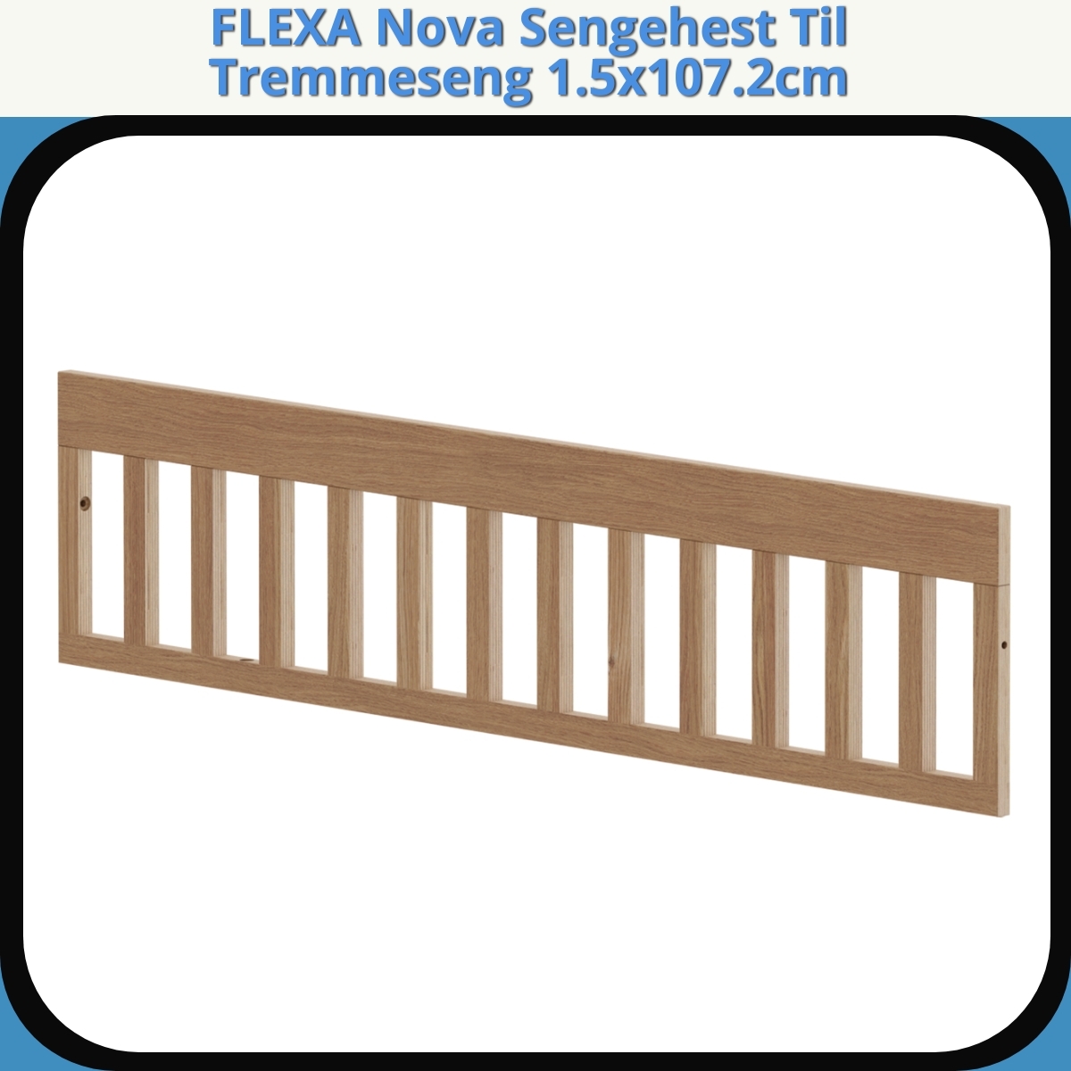 Anmeldelse af FLEXA Nova Sengehest Til Tremmeseng 1.5x107.2cm