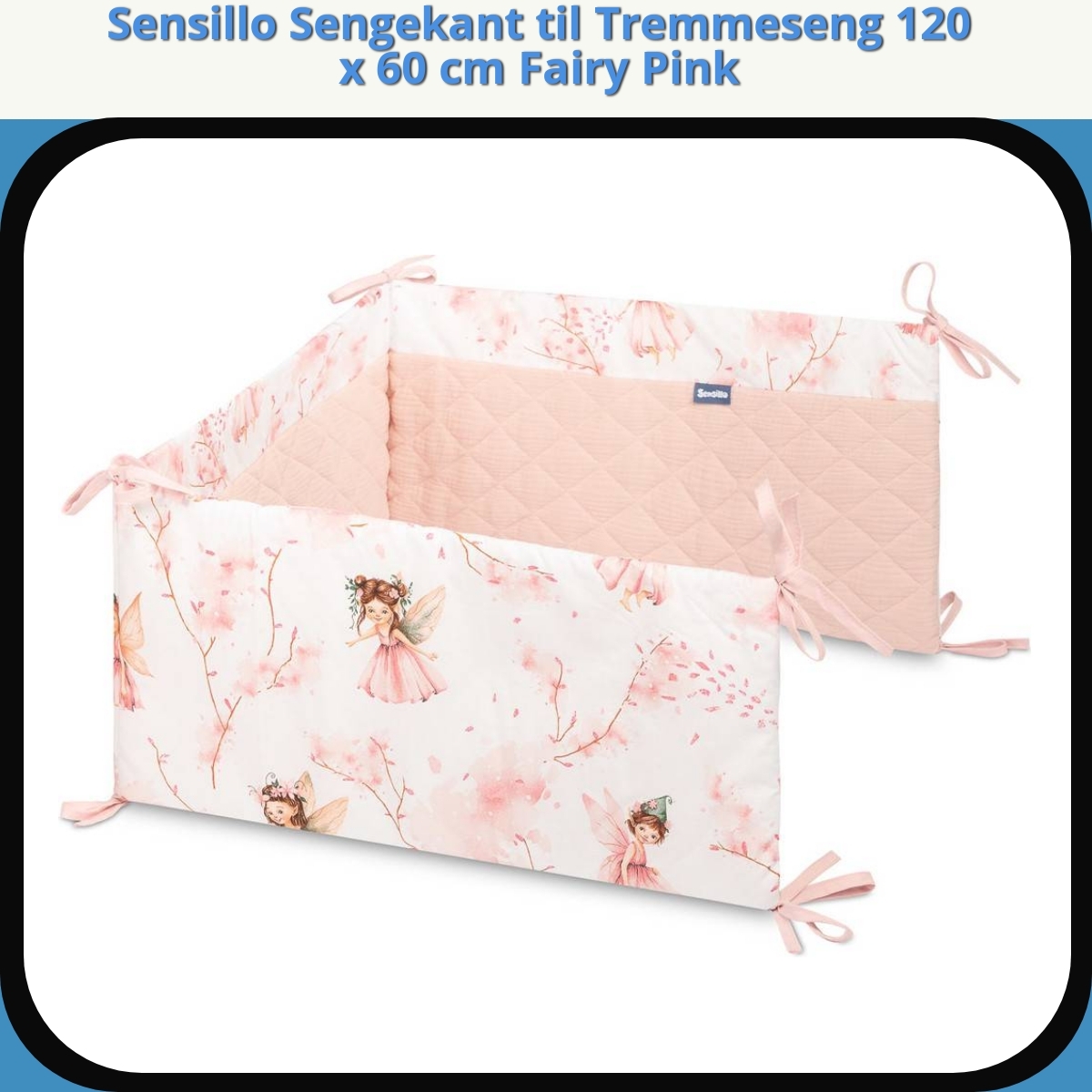 Anmeldelse af Sensillo Sengekant til Tremmeseng 120 x 60 cm Fairy Pink