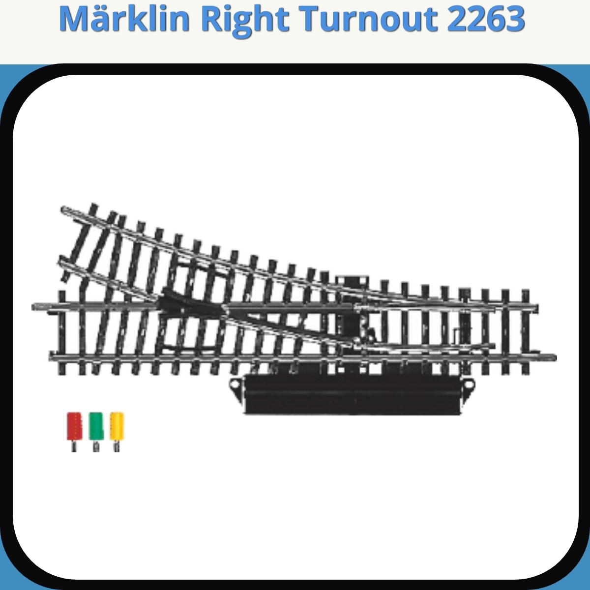 Anmeldelse af Märklin Right Turnout 2263
