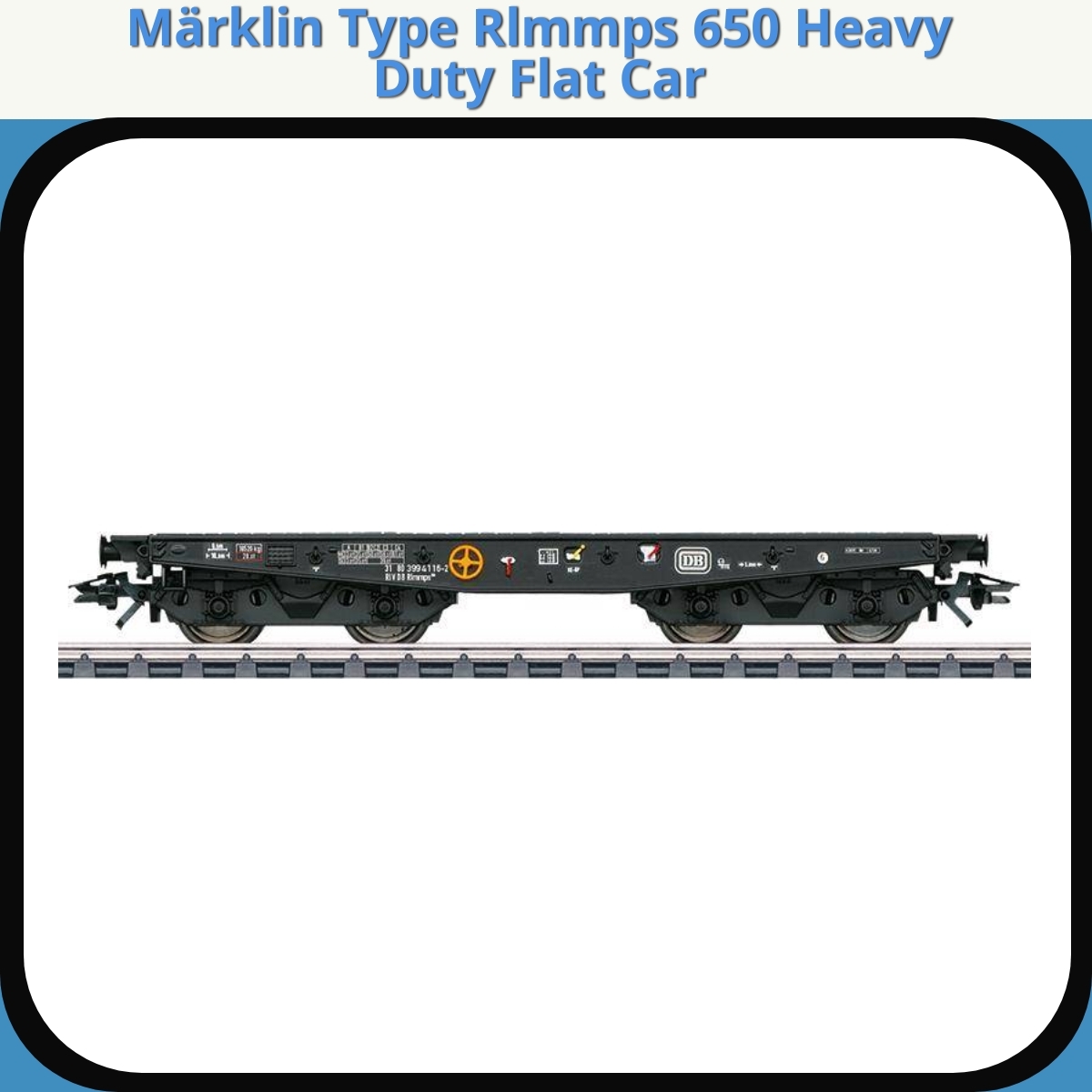 Anmeldelse af Märklin Type Rlmmps 650 Heavy Duty Flat Car