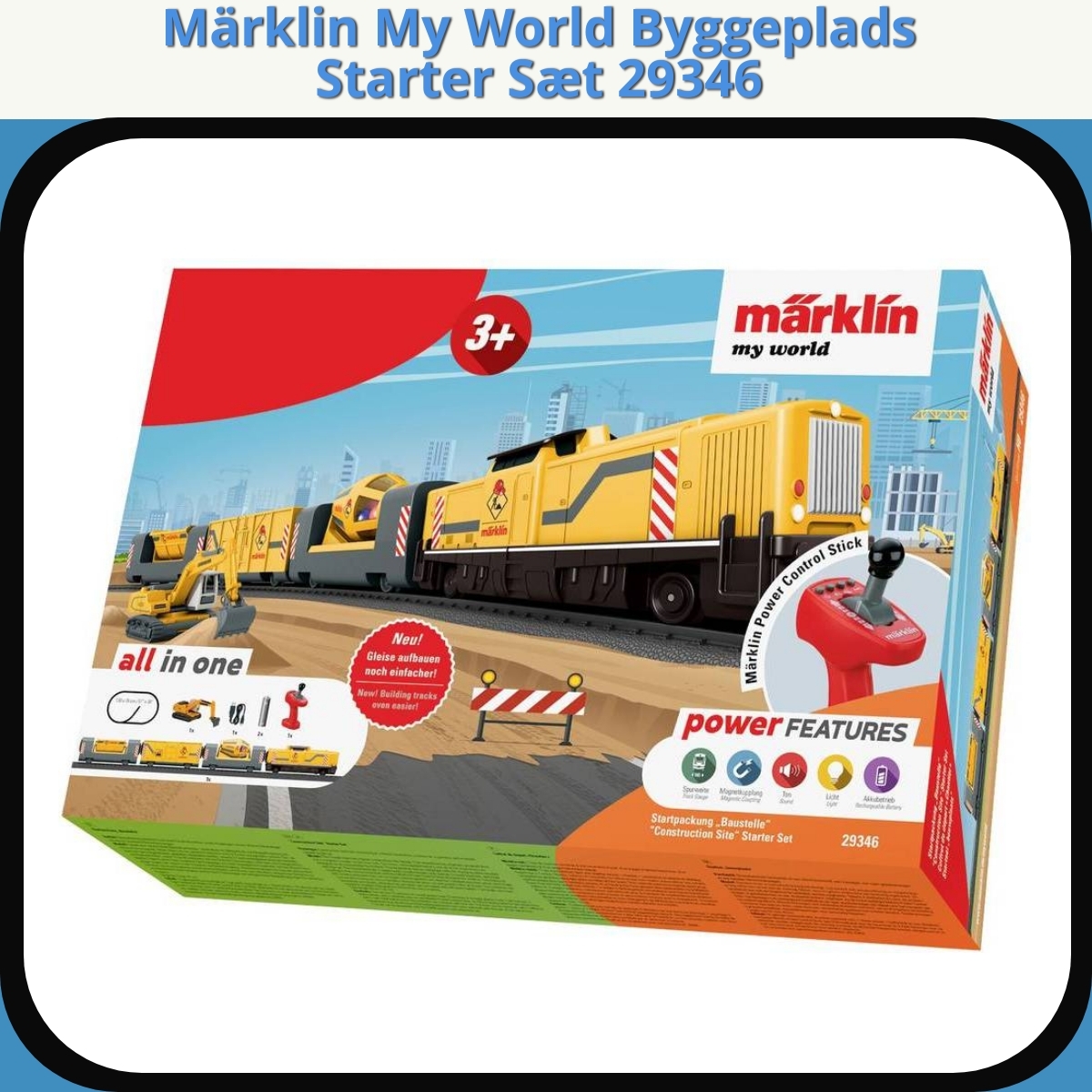 Anmeldelse af Märklin My World Byggeplads Starter Sæt 29346