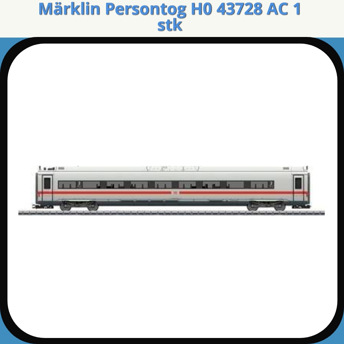 Anmeldelse af Märklin Persontog H0 43728 AC 1 stk