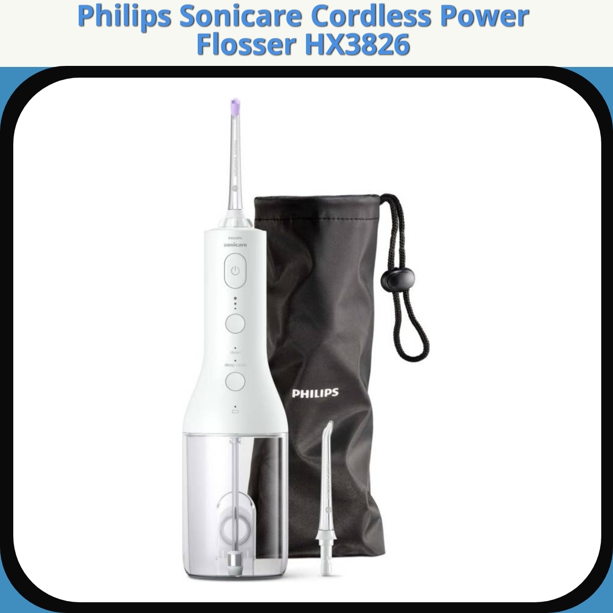 Anmeldelse af Philips Sonicare Cordless Power Flosser HX3826