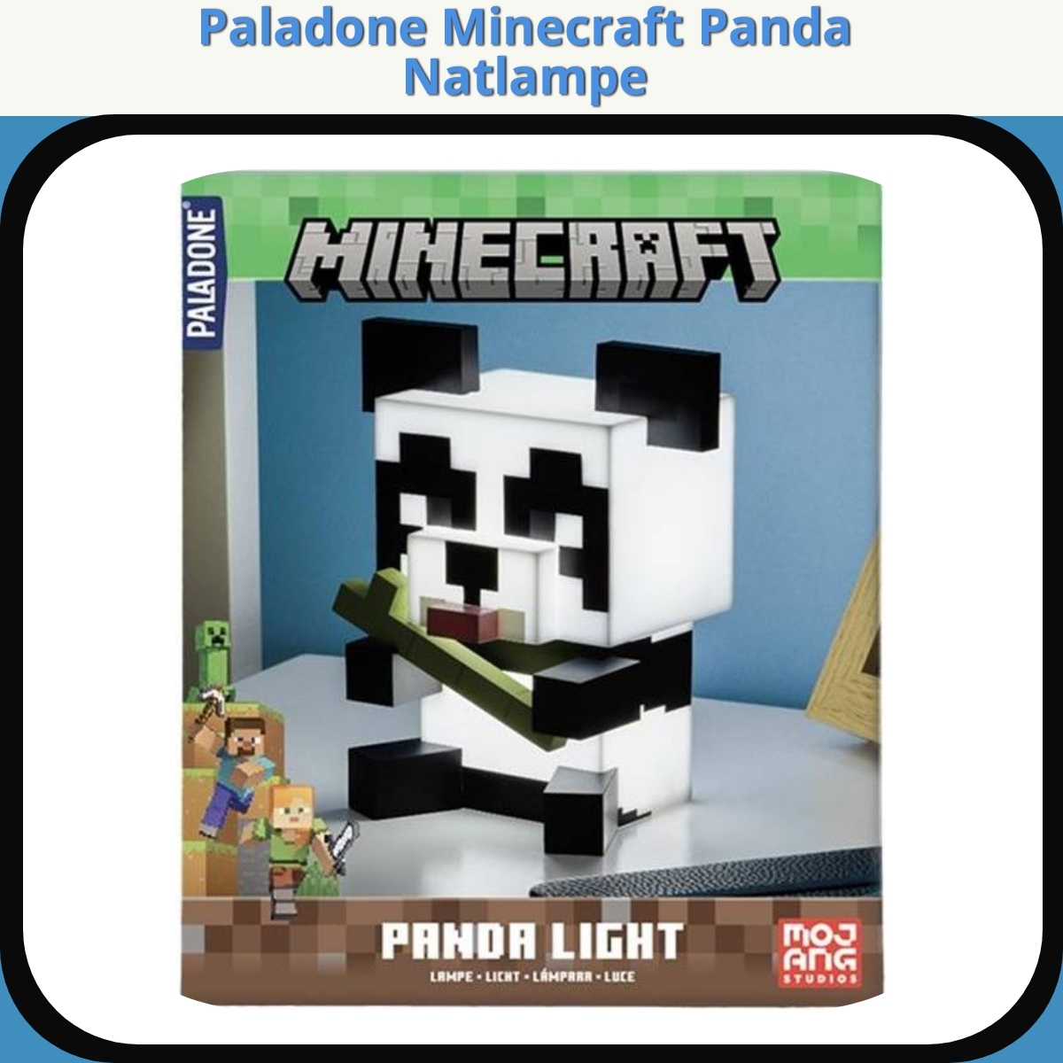 Anmeldelse af Paladone Minecraft Panda Natlampe