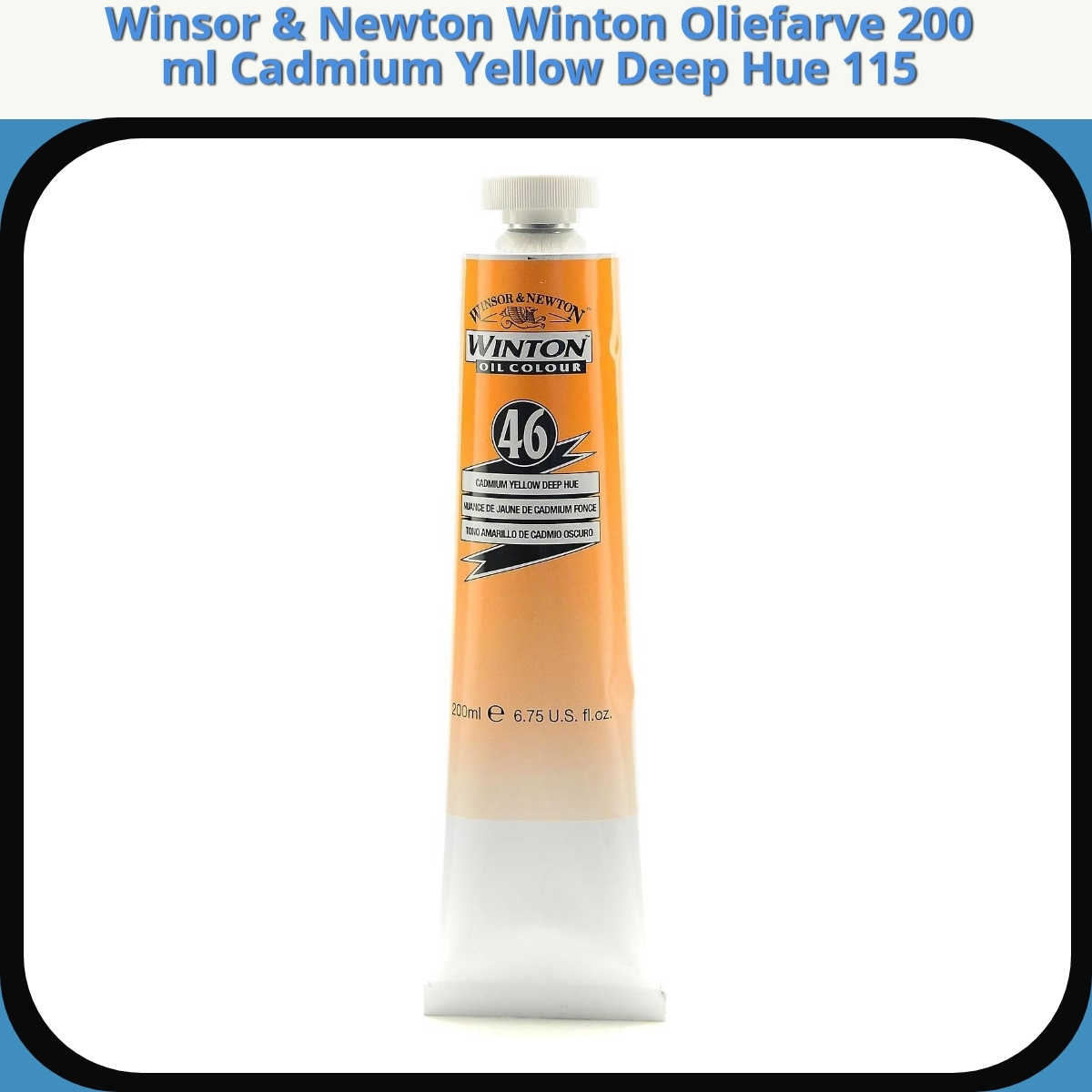 Anmeldelse af Winsor & Newton Winton Oliefarve 200 ml Cadmium Yellow Deep Hue 115